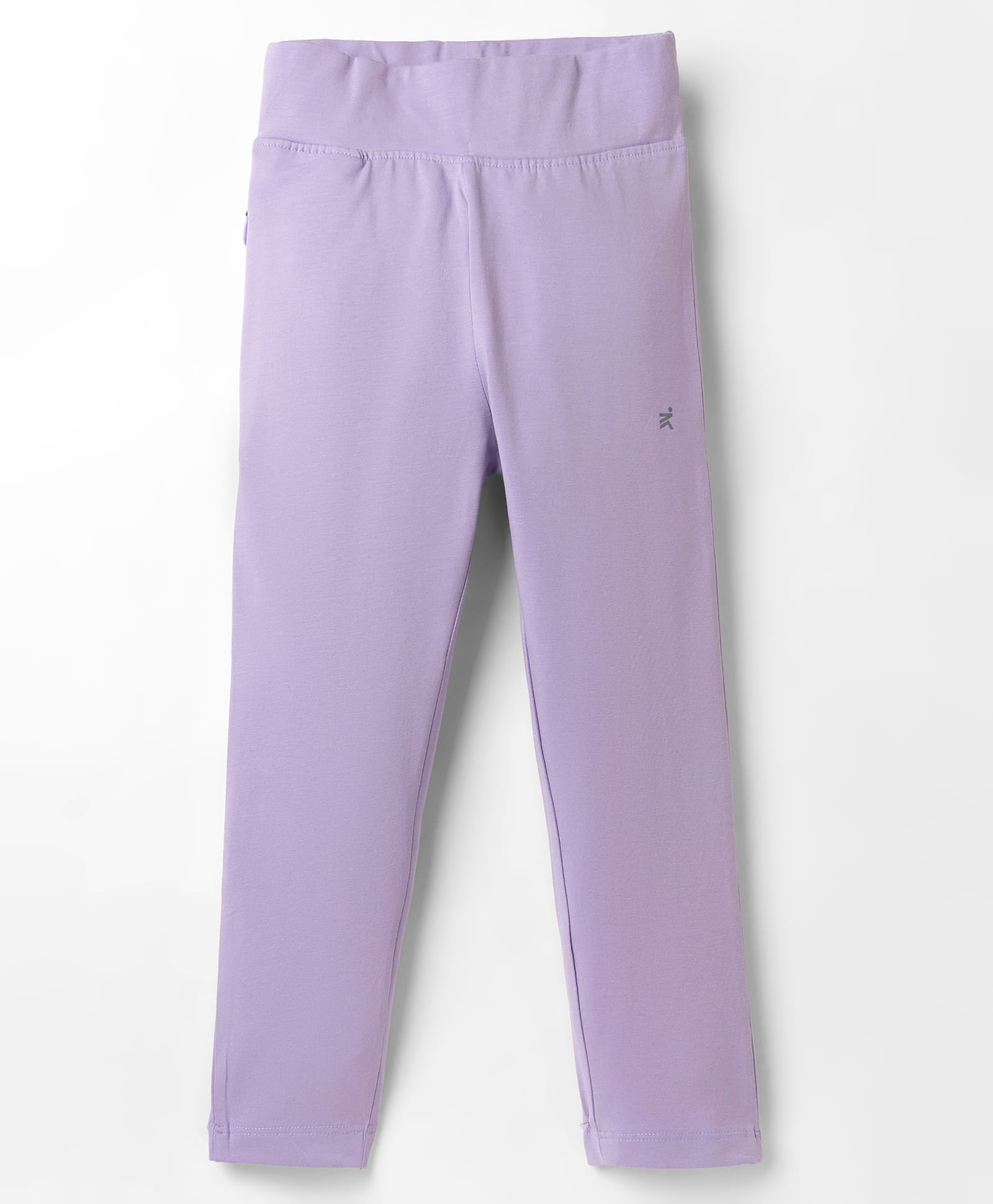 Doreme Cotton Knit Full Length Solid Legging - Lilac-picture-11