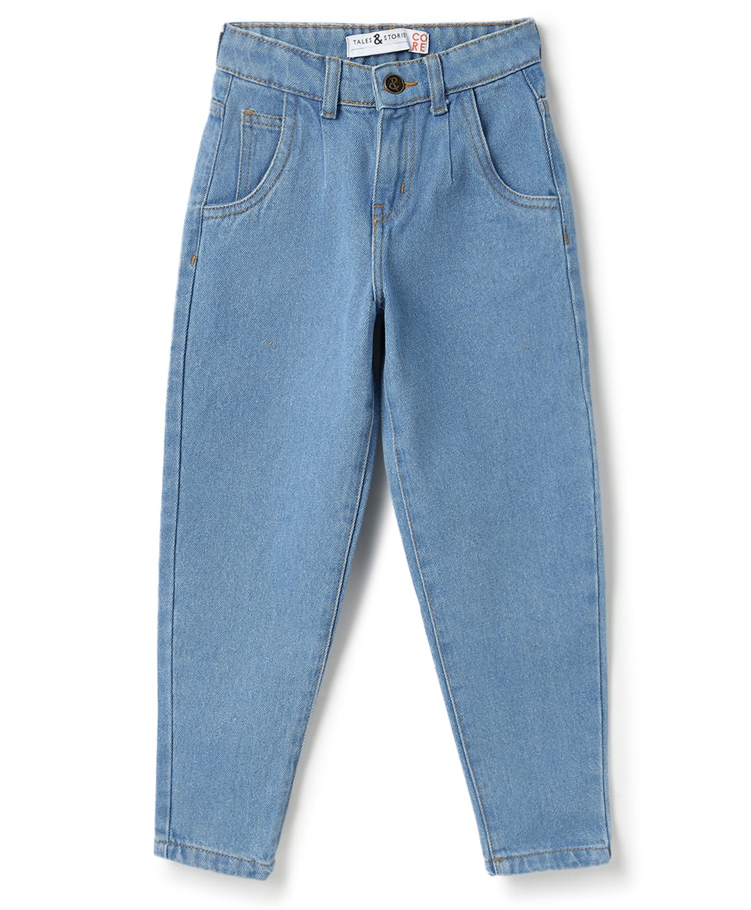 Tales & Stories Denim Woven Solid Jeans - Light Blue-picture-36