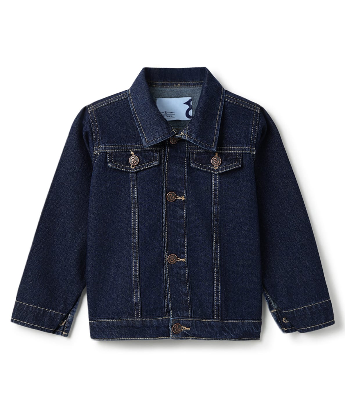 Tales & Stories Denim Woven Full Sleeves Solid Jacket - Navy Blue-picture-29