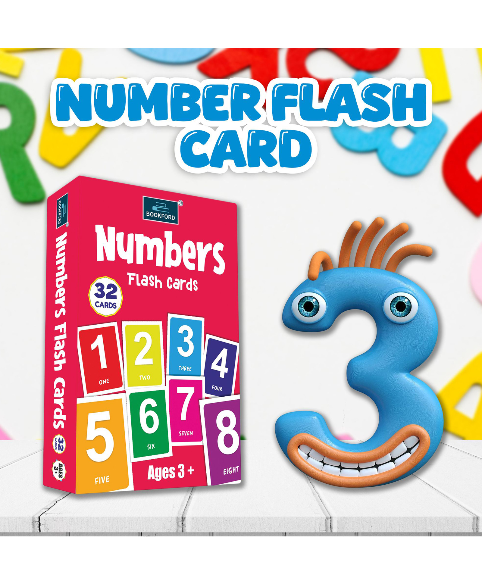 BOOKFORD PUBLICATIONS Numbers 1-100 - Flash Cards For Kids Multicolor-picture-27
