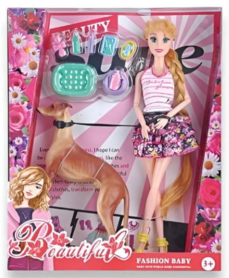 AKN TOYS Stylish Fashion Barbie Doll with Outfits & Accessories Cute Doll Toy for Girls- ( PACK OF 1 - COLOR MAY VARY ) Height 25 cm-image-47