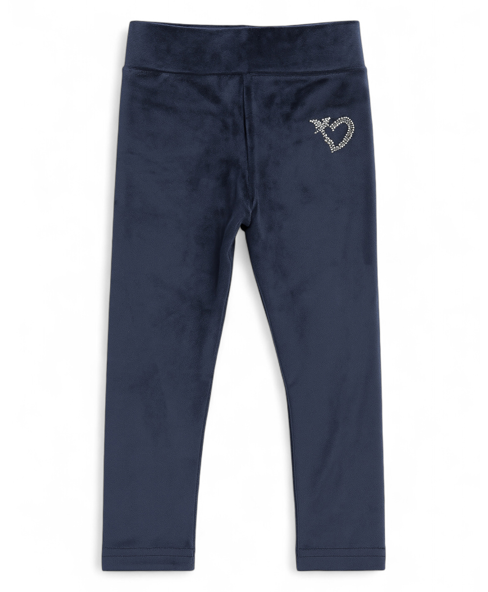 Lil Lollipop Knit Heart & Star Foil Printed Leggings - Navy Blue-picture-19