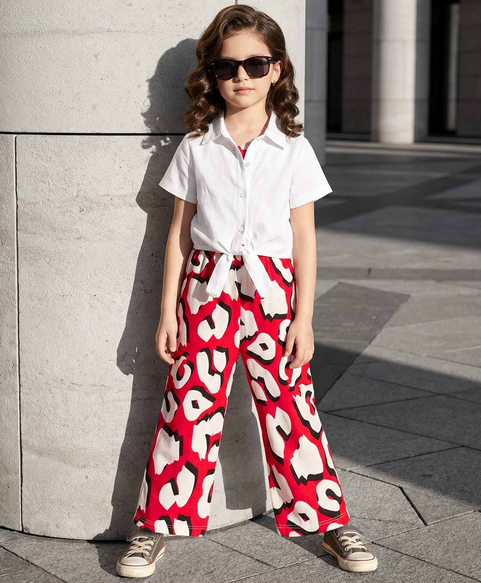 OLLINGTON ST. 100% Cotton Knit Half Sleeves Shrug & Dungarees & Sets - Black & Multicolour-image-25