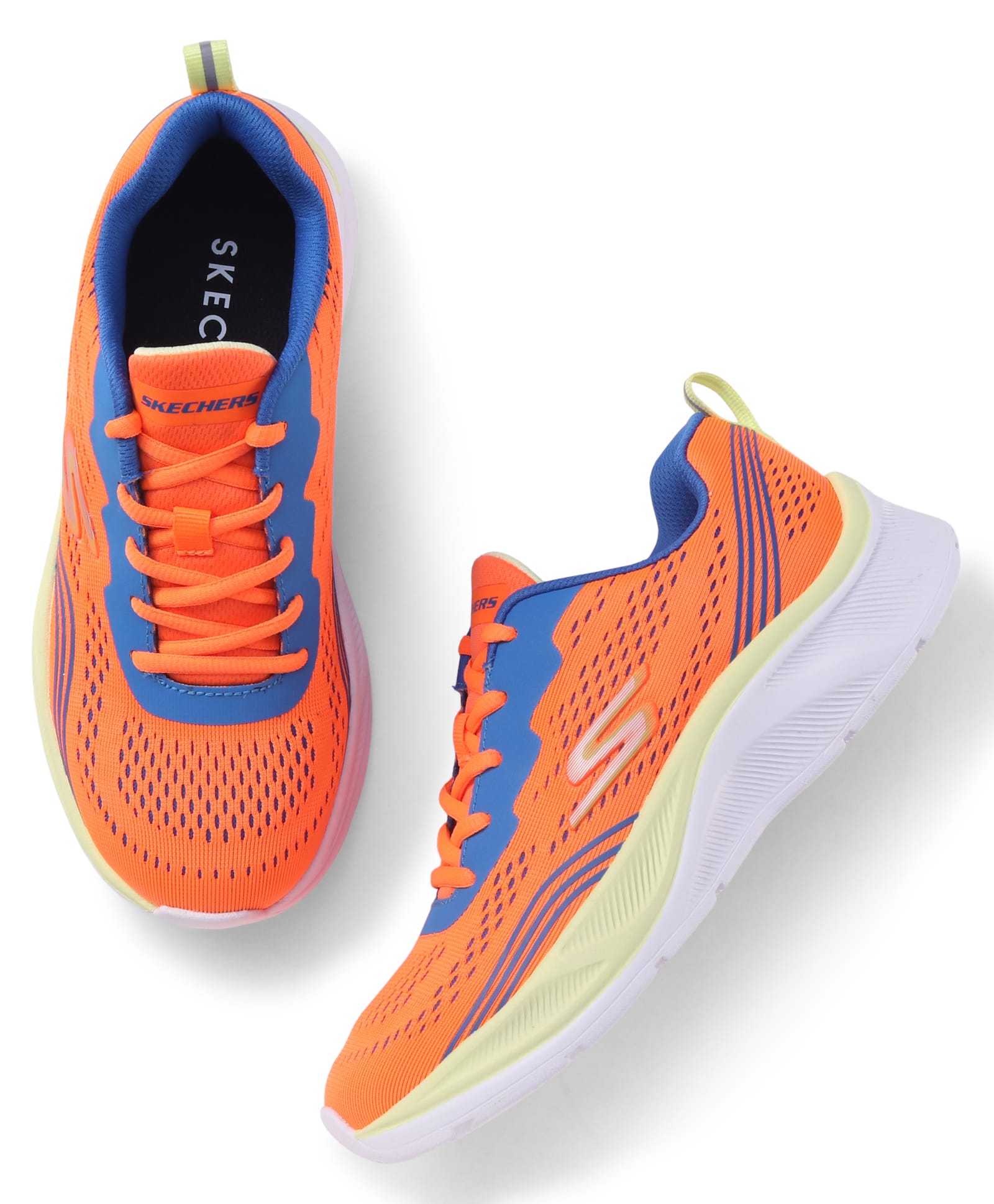 Skechers Lace Up Sports Shoes - Orange-picture-15
