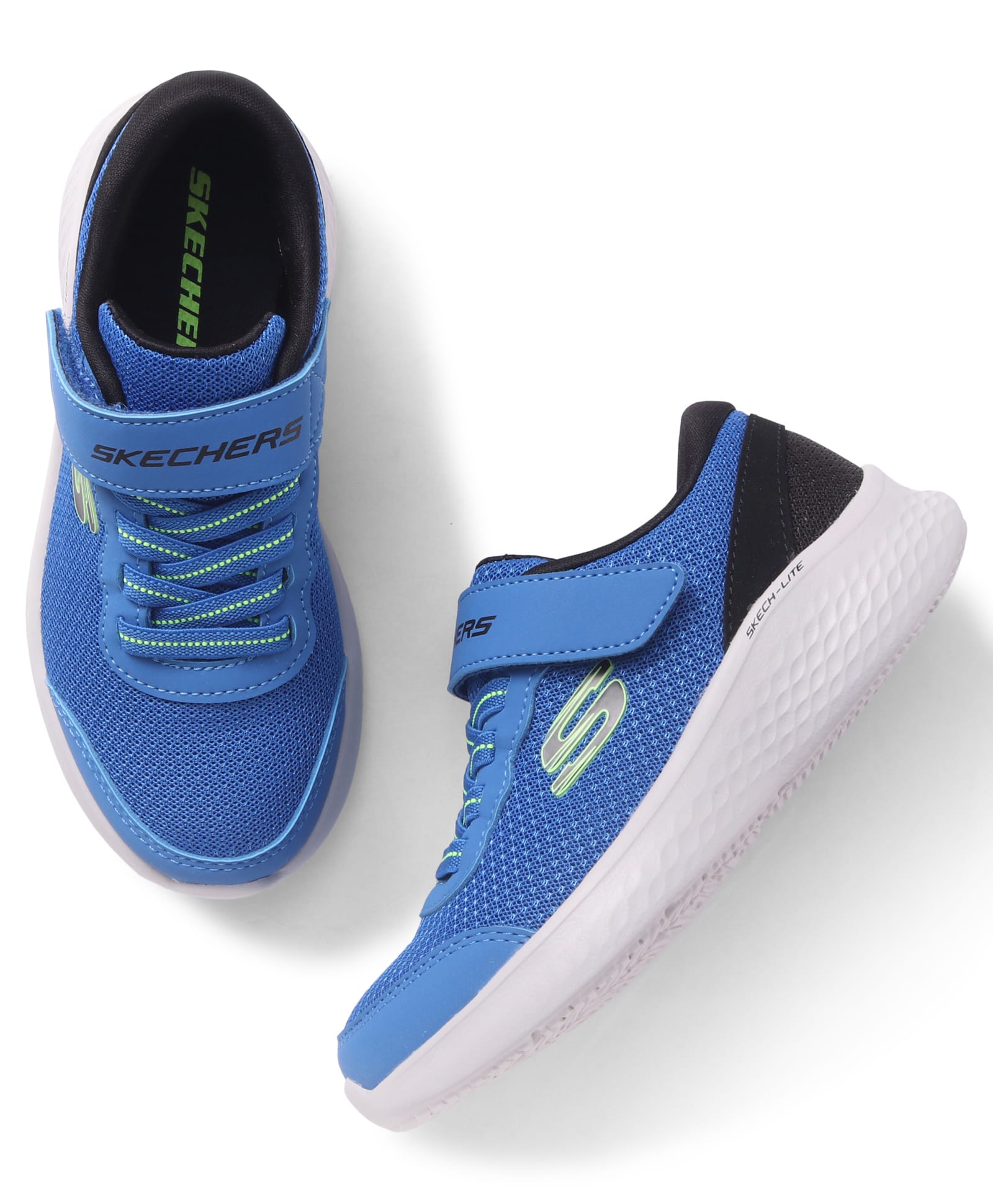 Skechers Sports Shoes With Velcro Closure - Blue-picture-14