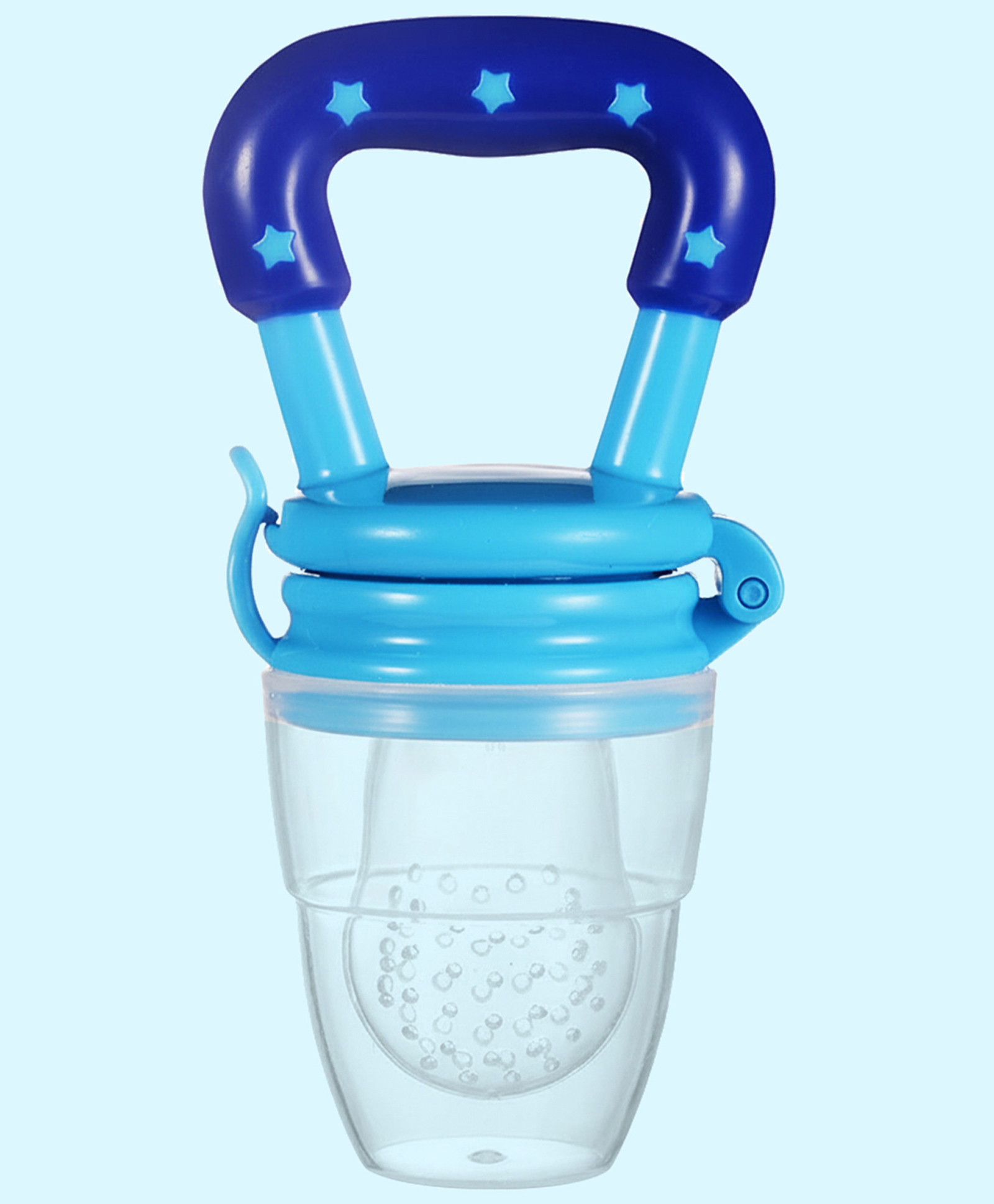 Bebe Burp BPA-Free Silicone Fruit Feeder (Fresh Food Nibbler, Blue, 6+ Months)-image-18