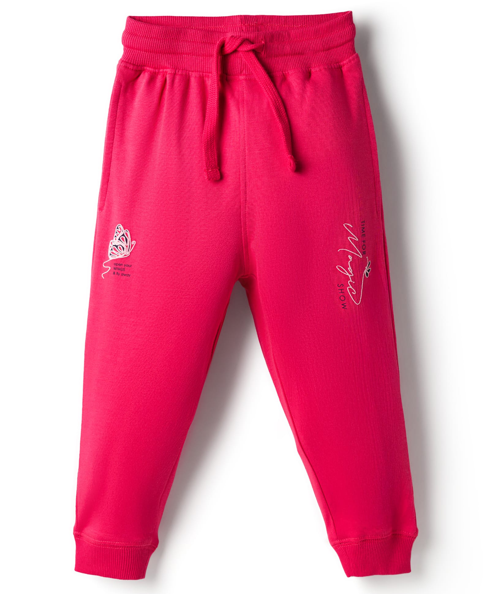 Doreme Knitted Full Length Lounge Pant With Butterfly Print - Pink-picture-24