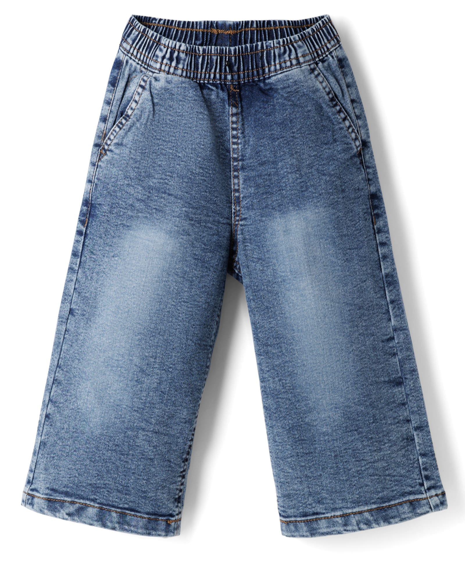 kookie kids india Kookie Kids Full Length Washed Denim Jeans - Light Blue-picture-16