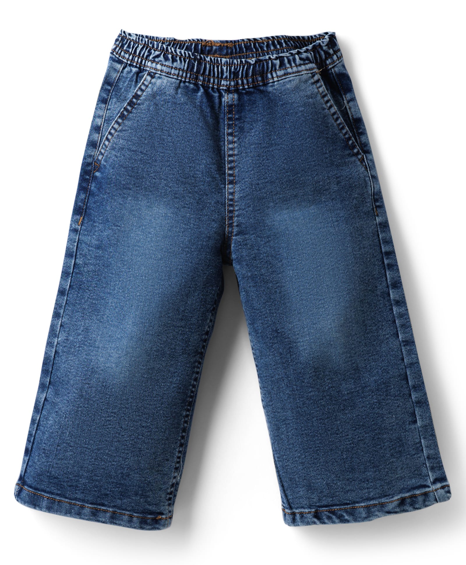 kookie kids india Kookie Kids Full Length Washed Denim Jeans - Light Blue-picture-15