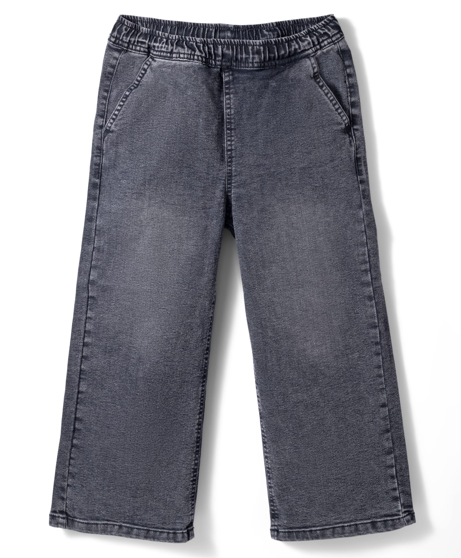 Kookie Kids 100% Cotton Full Length Washed Denim Jeans - Charcoal Grey-image-38