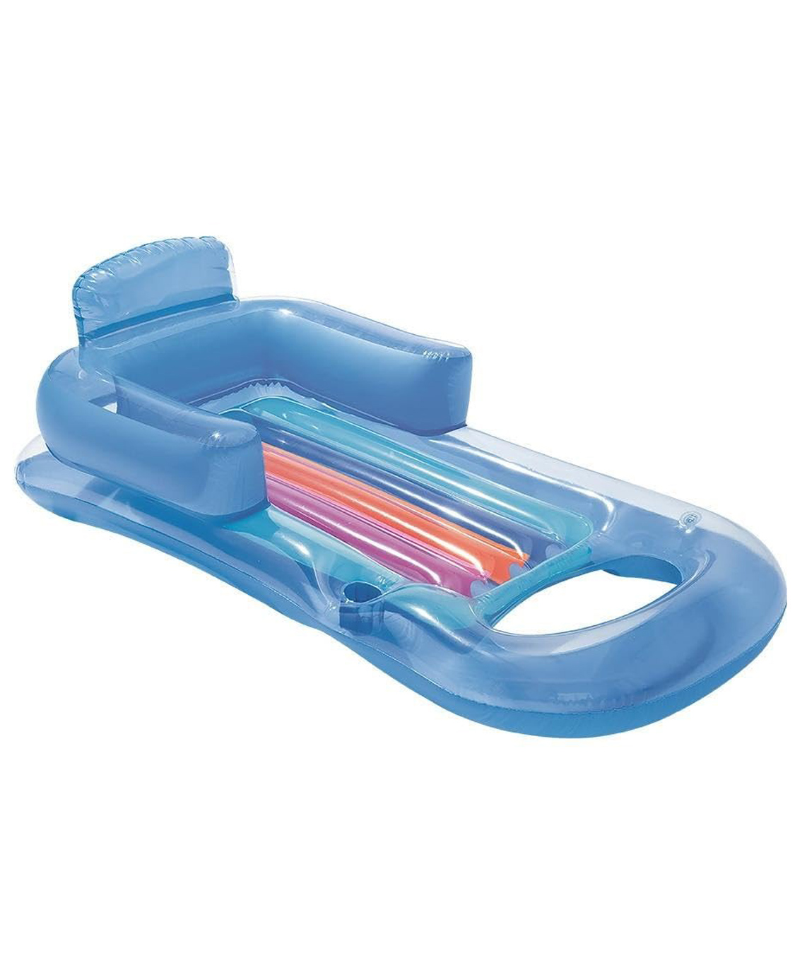 Intex Inflatable Floating Water Bed Floating Lounge Chair With backrest Foldable Swimming Pool Toys for Swimming Pool Beach Sea Multicolor-picture-11