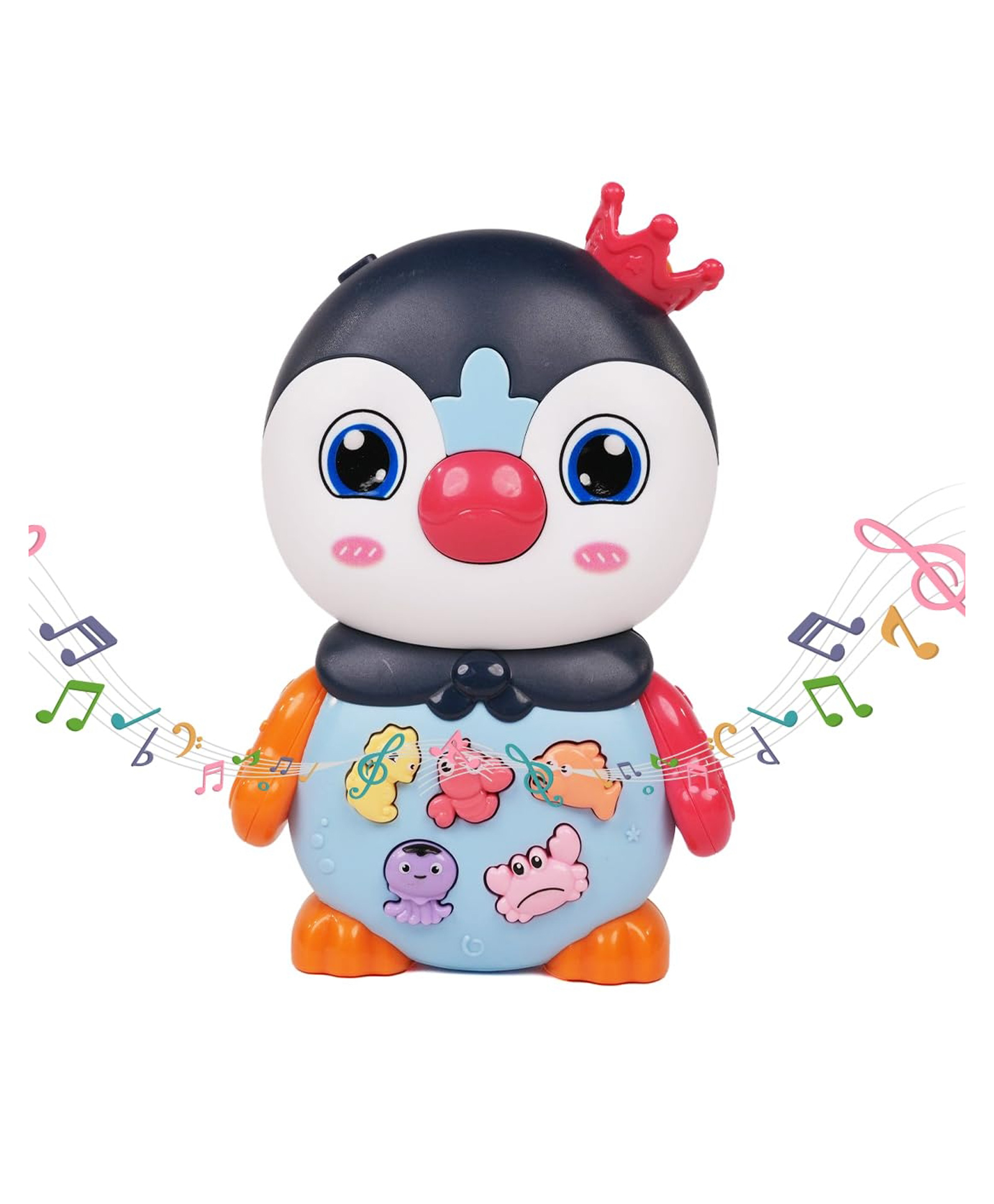 Azhari Penguin Piano Toys for Kids with Flashing Light Sound Effects of Animal & Music Early Development Interactive Learning Musical Toys for kids Multicolor-image-38