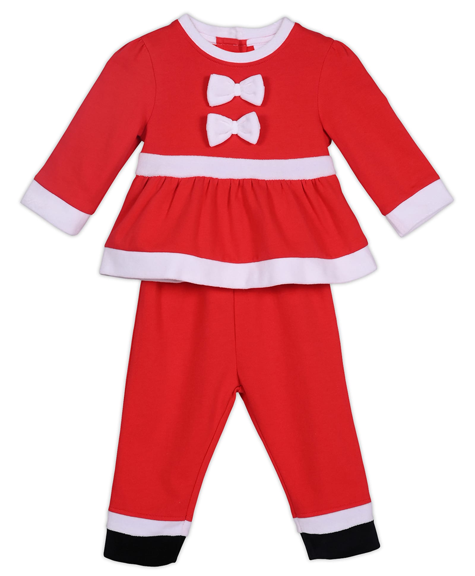 MINI KLUB Christmas Theme Santa Claus Costume Set With Santa Cap - Red-image-2