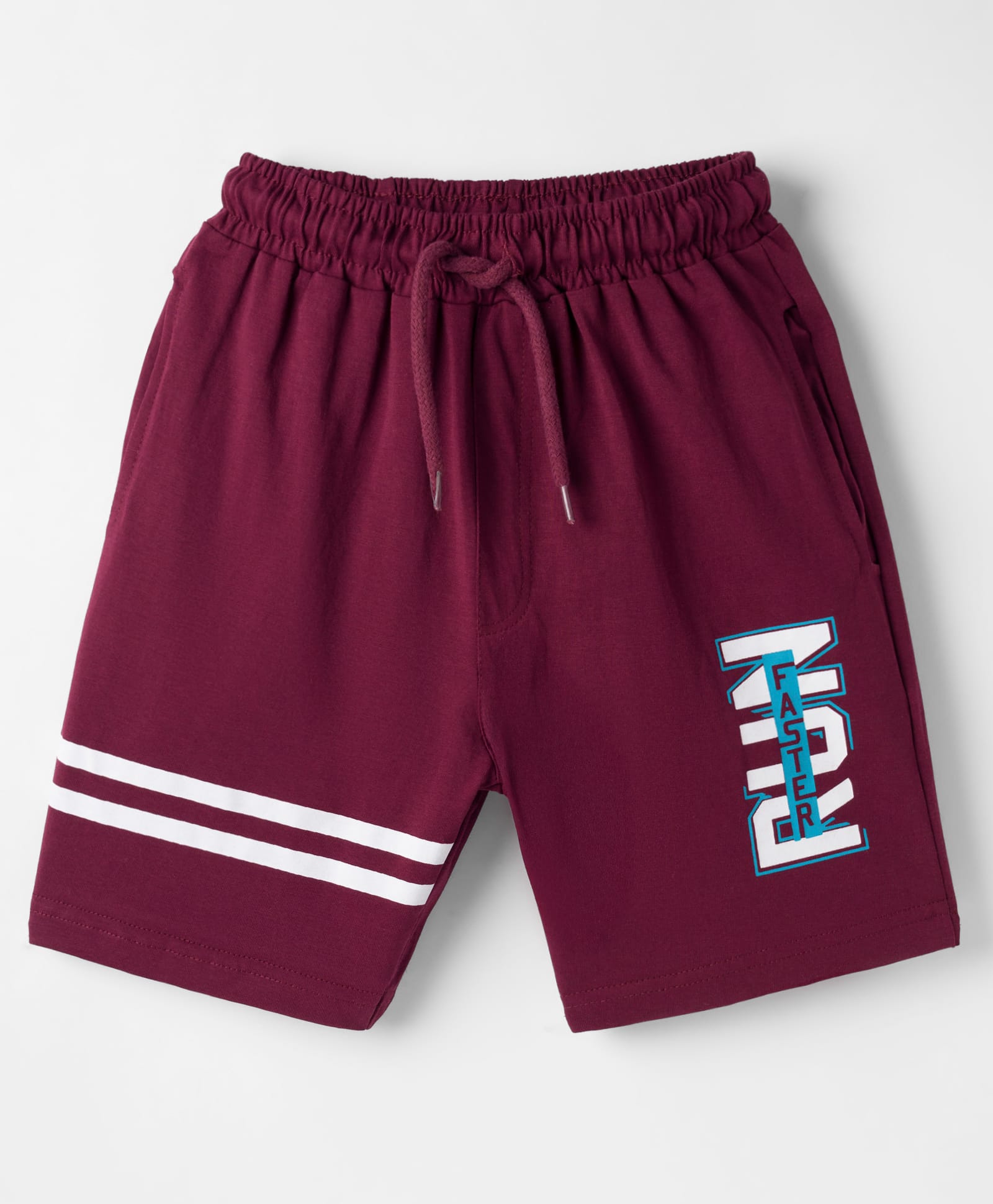 Taeko Single Jersey Knit Knee Length Shorts With Run Print - Brown-picture-12
