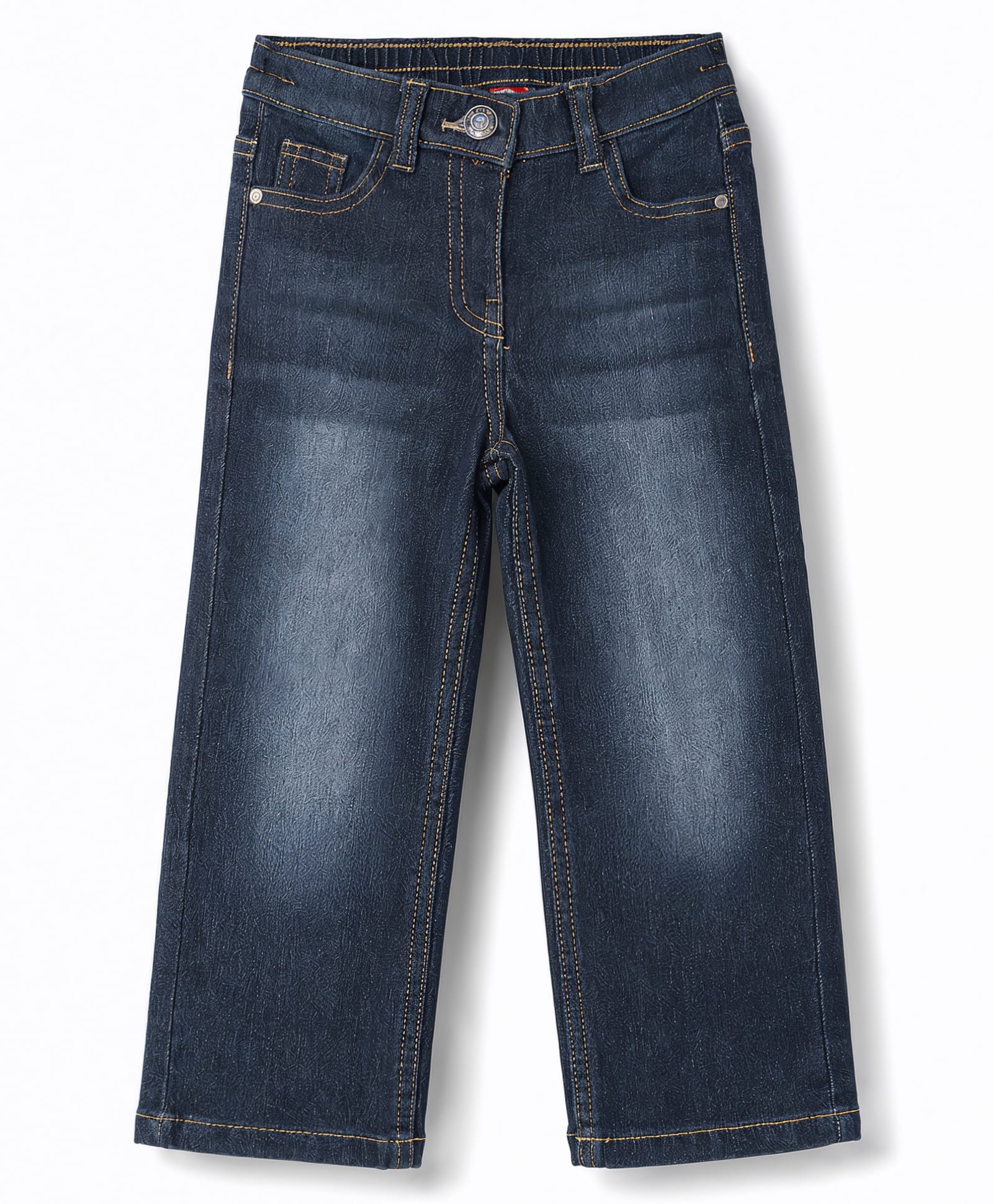 kookie kids india Kookie Kids Denim Full Length Washed Jeans - Navy Blue-picture-20