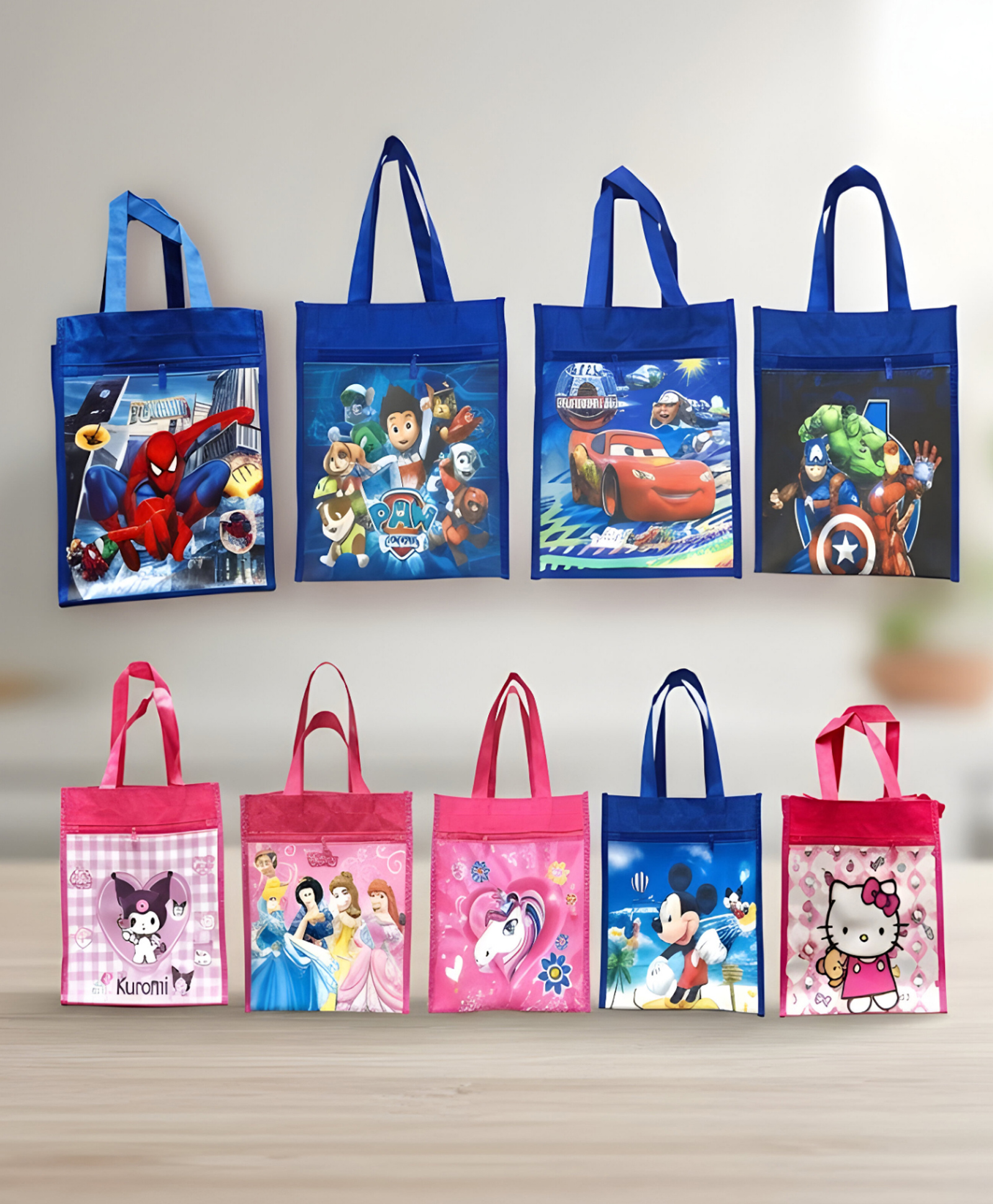 SCHOOLISH Cartoon Theme Carry Bag for Girls & Boys Return Gifts Bag for Kids, Multipurpose Reusable Carry Bag - PACK OF 1 - COLOR MAY VARY-image-25