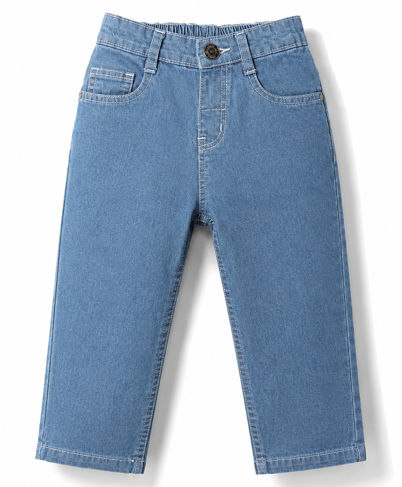 kookie kids india Kookie Kids Denim Woven Full Length Solid Jeans - Light Blue-picture-13