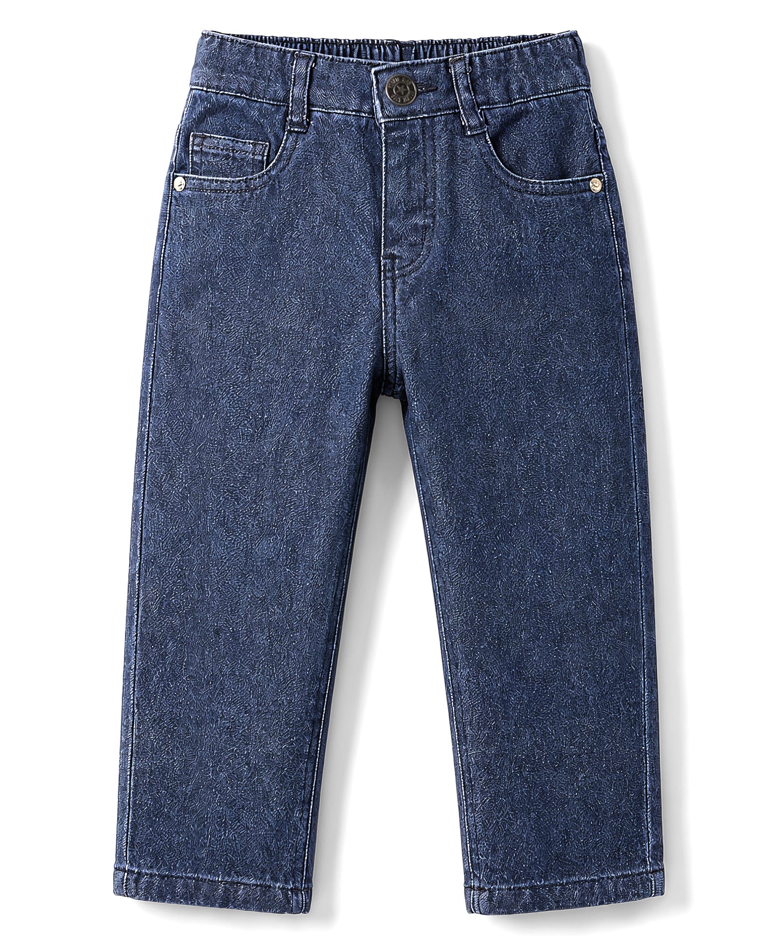 kookie kids india Kookie Kids Denim Woven Full Length Solid Jeans - Blue-picture-29