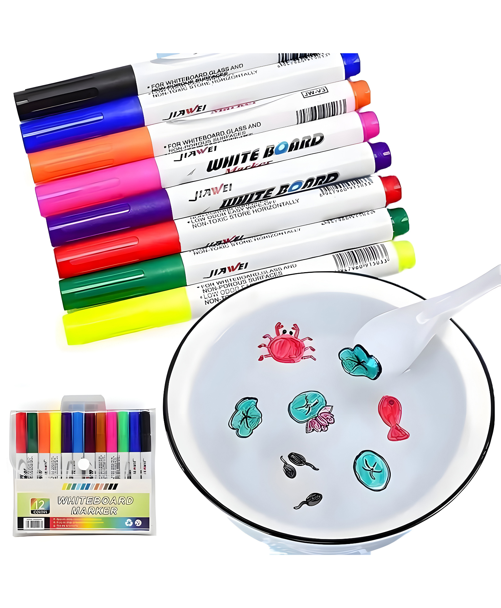 SCHOOLISH 12Pcs Colorful Magical Water Painting Pen,Painting Floating Marker Pens,The Drawing Water Kit Set Toys Gifts PACK OF 1 - COLOR MAY VARY-image-45