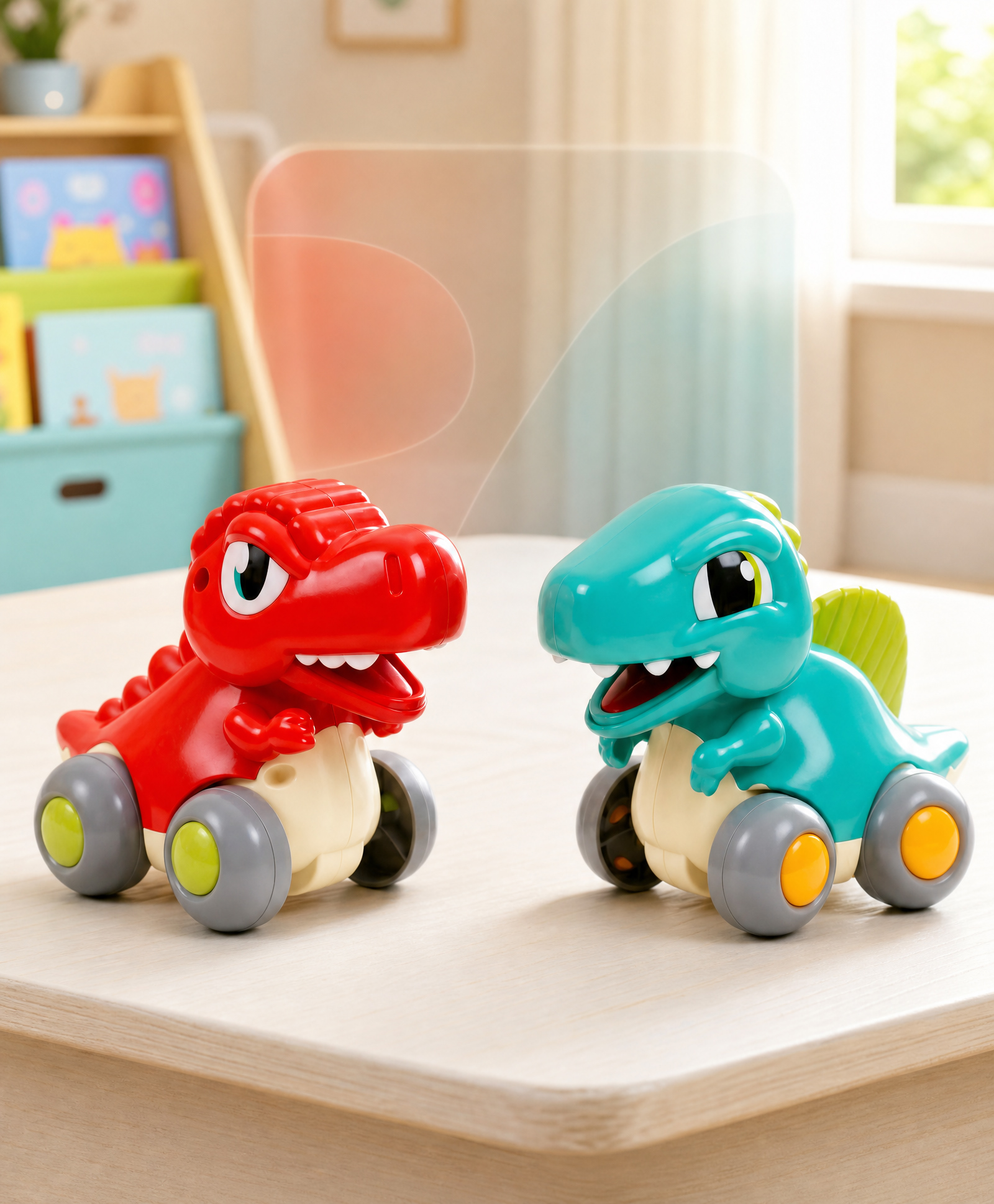 Play Nation Push & Go Dino Cars for Toddlers Pack of 2-Blue & Red| Bright Colors & Safe Design| Smooth Rolling Wheels| 3 Years+| Motor Skill & Sensory Development| BIS Certified| Gifting Option-picture-17