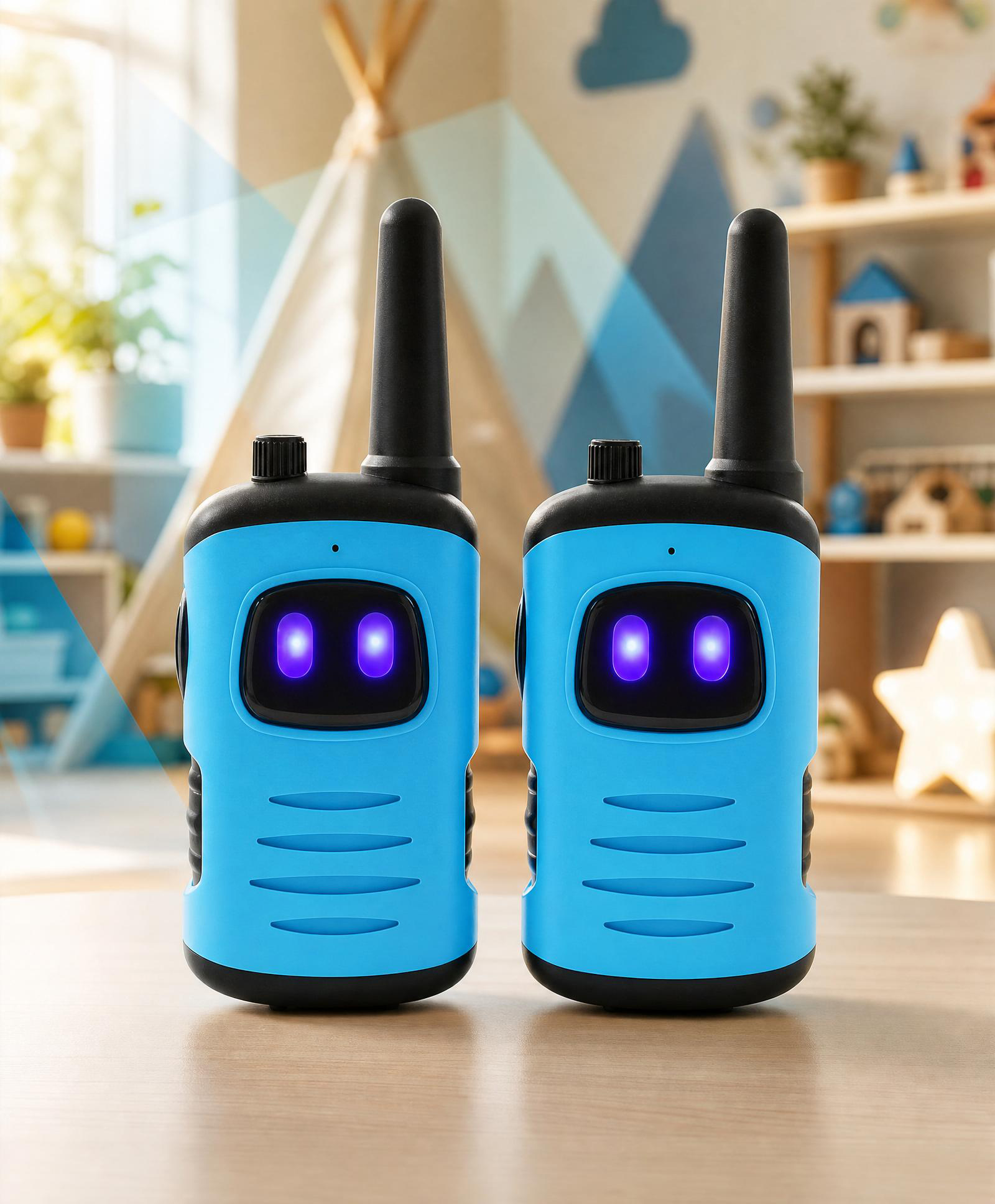Play Nation Walkie Talkies Toys for Kids Pack of 2 - Blue| 2 Way Radio Toy for 2 Players| Outdoor Range Upto 100 Meters| Battery Operated| Perfect Birthday Gift| 3+ Years| BIS Certified-picture-11