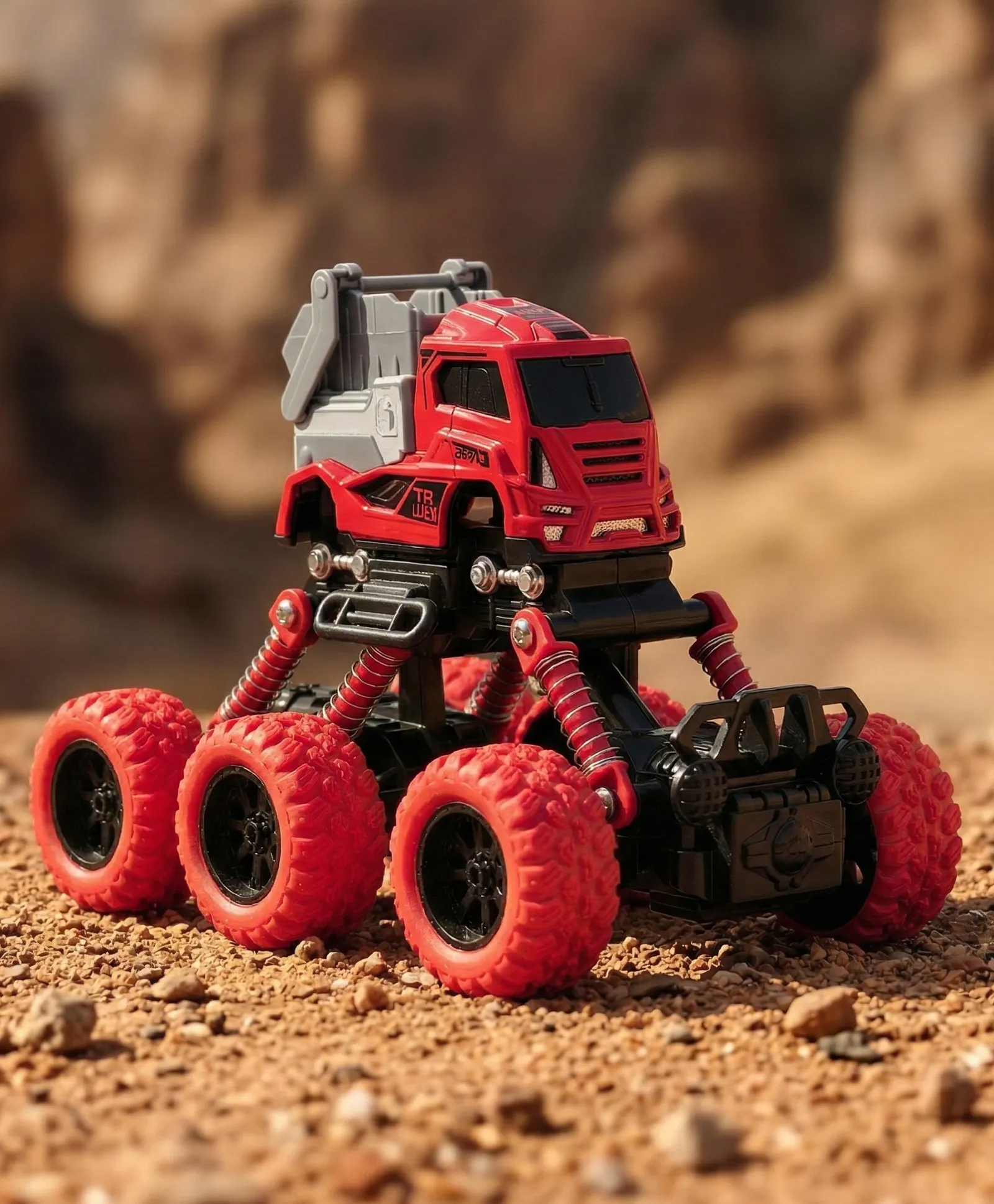 Play Nation Friction Powered Monster 6-Wheel Mega Garbage Collector Truck - Red| Early Learning and Development| Pretend Play Toy for 3+ Years Kids| BIS Certified| Gifting Idea| Indoor & Outdoor Play-picture-36