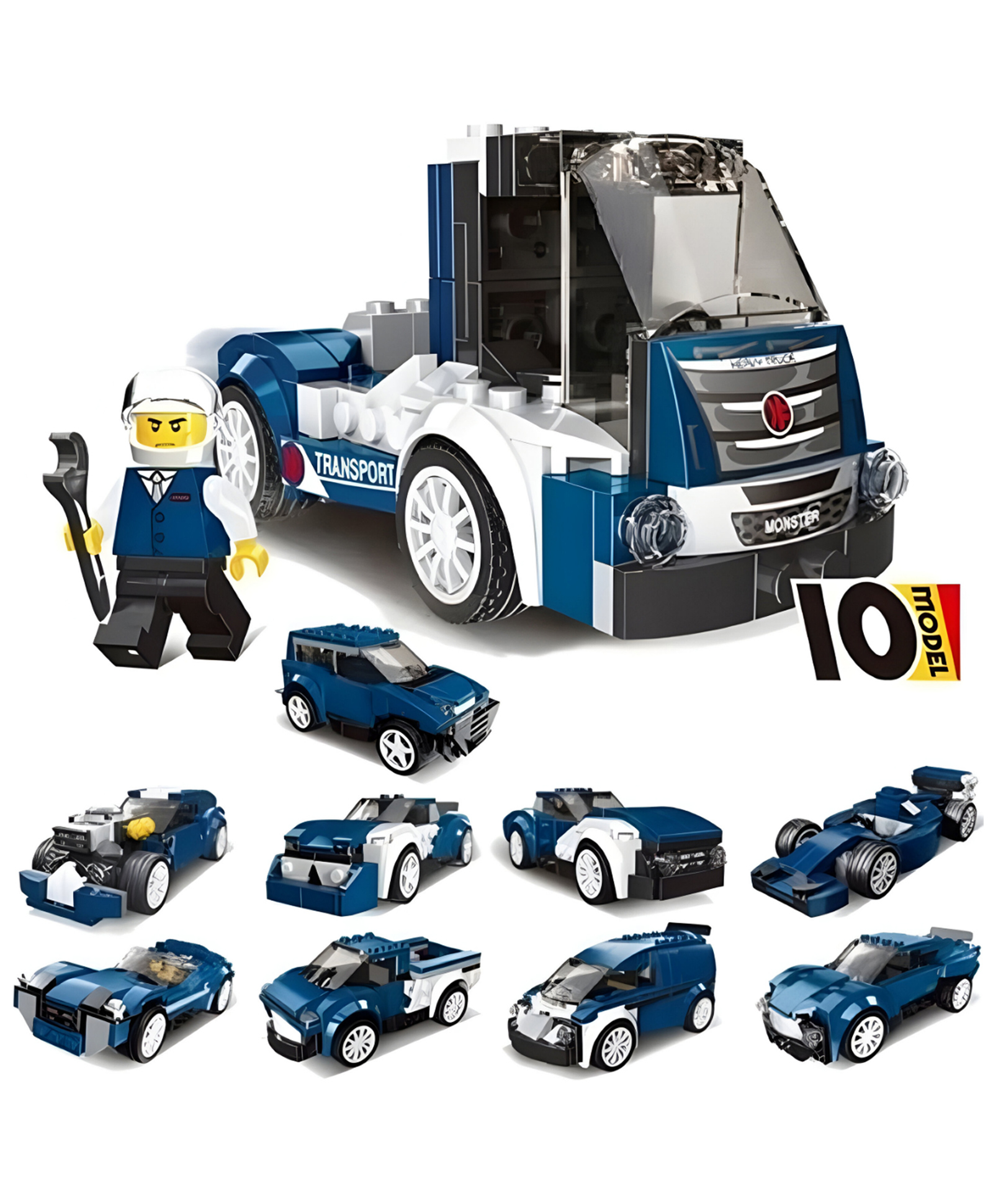 NEGOCIO 10-in-1 Magic Building Blocks Set 216+ Pieces Creative Construction Toy for Kids- PACK OF 1- COLOR MAY VARY-picture-22