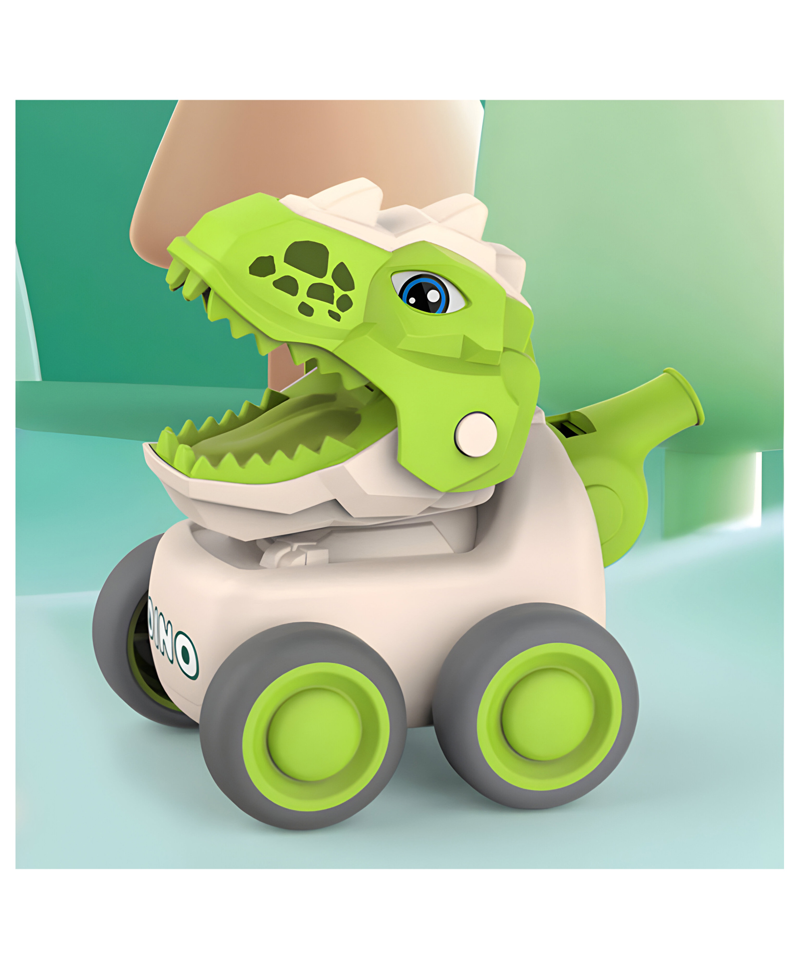 NEGOCIO Friction Powered Big Pull Back Dino Car with Whistle toy for kids- PACK OF 1- COLOR MAY VARY-picture-28