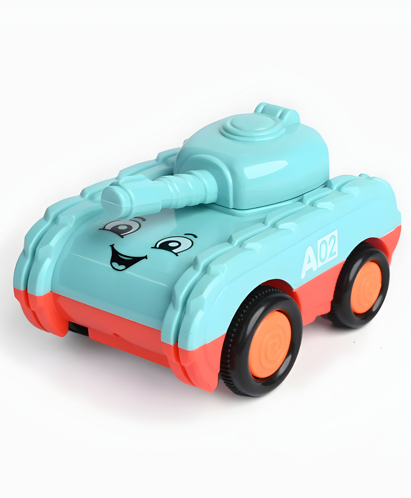 NEGOCIO Friction Powered Cool Children's Smile Face Tank Toy for kids- PACK OF 1- COLOR MAY VARY-image-49