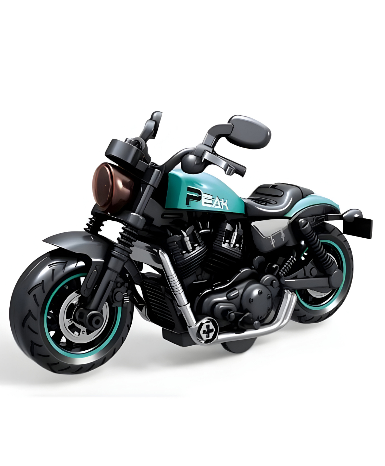 NEGOCIO Children DIY Inertia Vehicle Toys Friction Powered Mini Motor Bike Toy Compact Diecast Motorcycle Model for Kids - PACK OF 1- COLOR MAY VARY-image-38