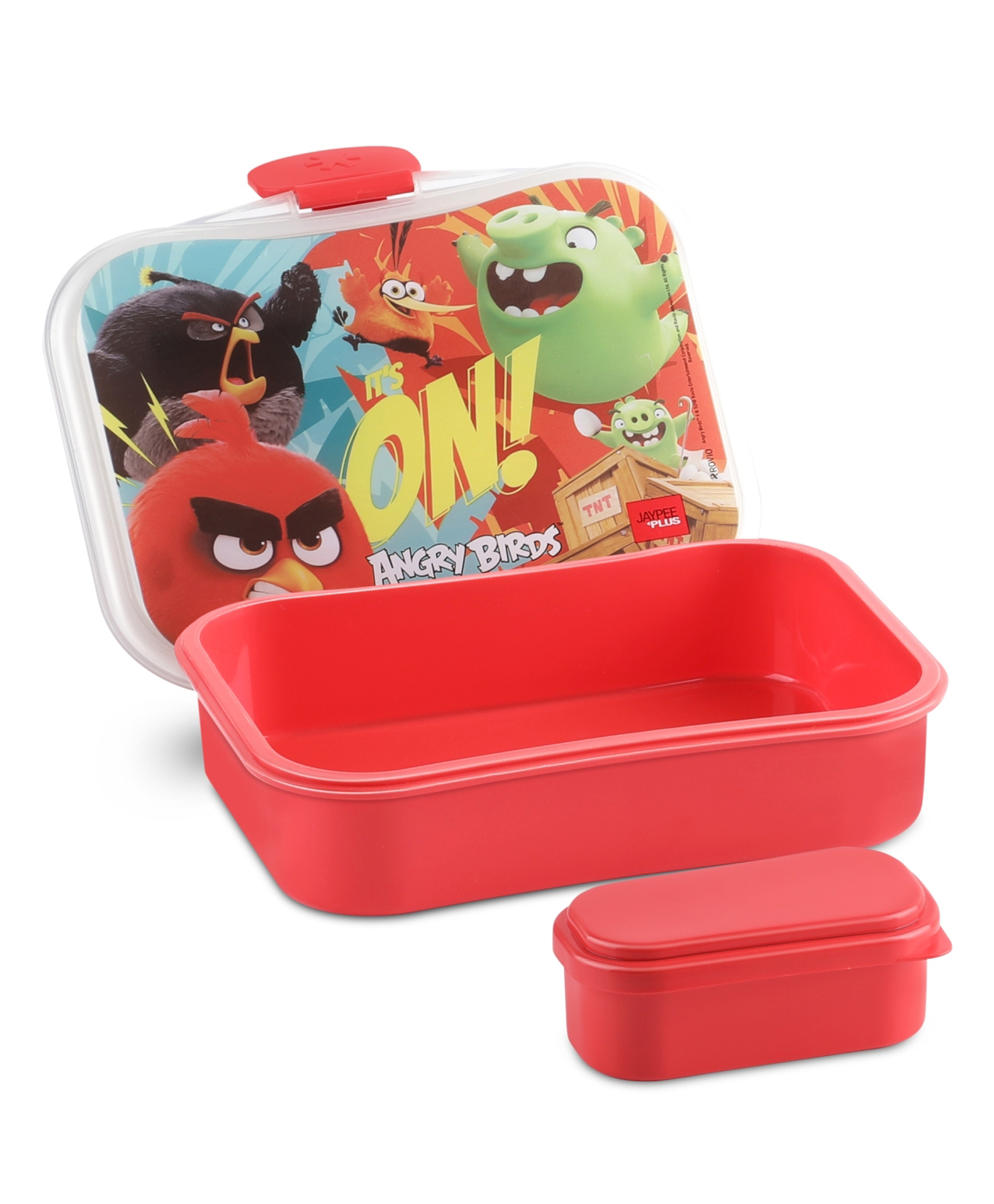 Jaypee Plus Mybox Airtight Leakproof Lunch Box for School Kids, Food Grade, 300ml Red-picture-49