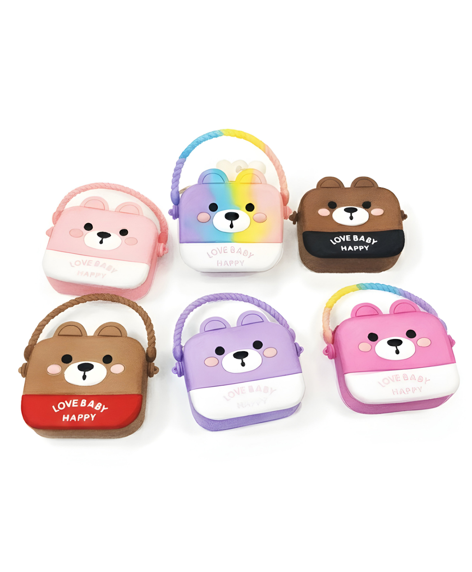 SCHOOLISH Silicone Cute Cartoon Sling Crossbody Purse Bags for Girls, Handbag Shoulder Silicone Small Purse PACK OF 1 - COLOR MAY VARY-image-18