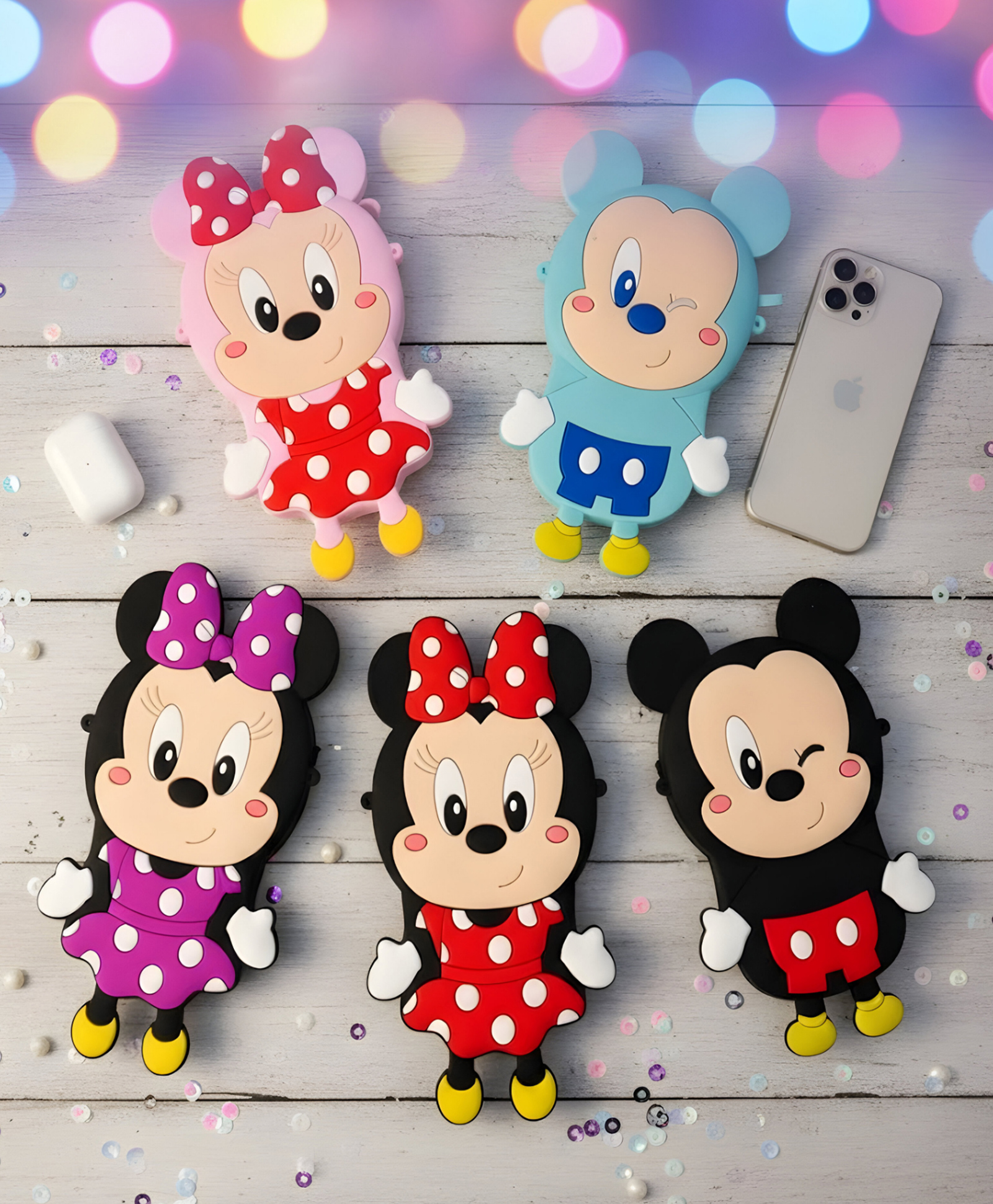 SCHOOLISH Mickey Mouse Shaped Crossbody Bag for Kids, Purse for Girls, Bag for Girls Kids - PACK OF 1 - COLOR MAY VARY-image-8
