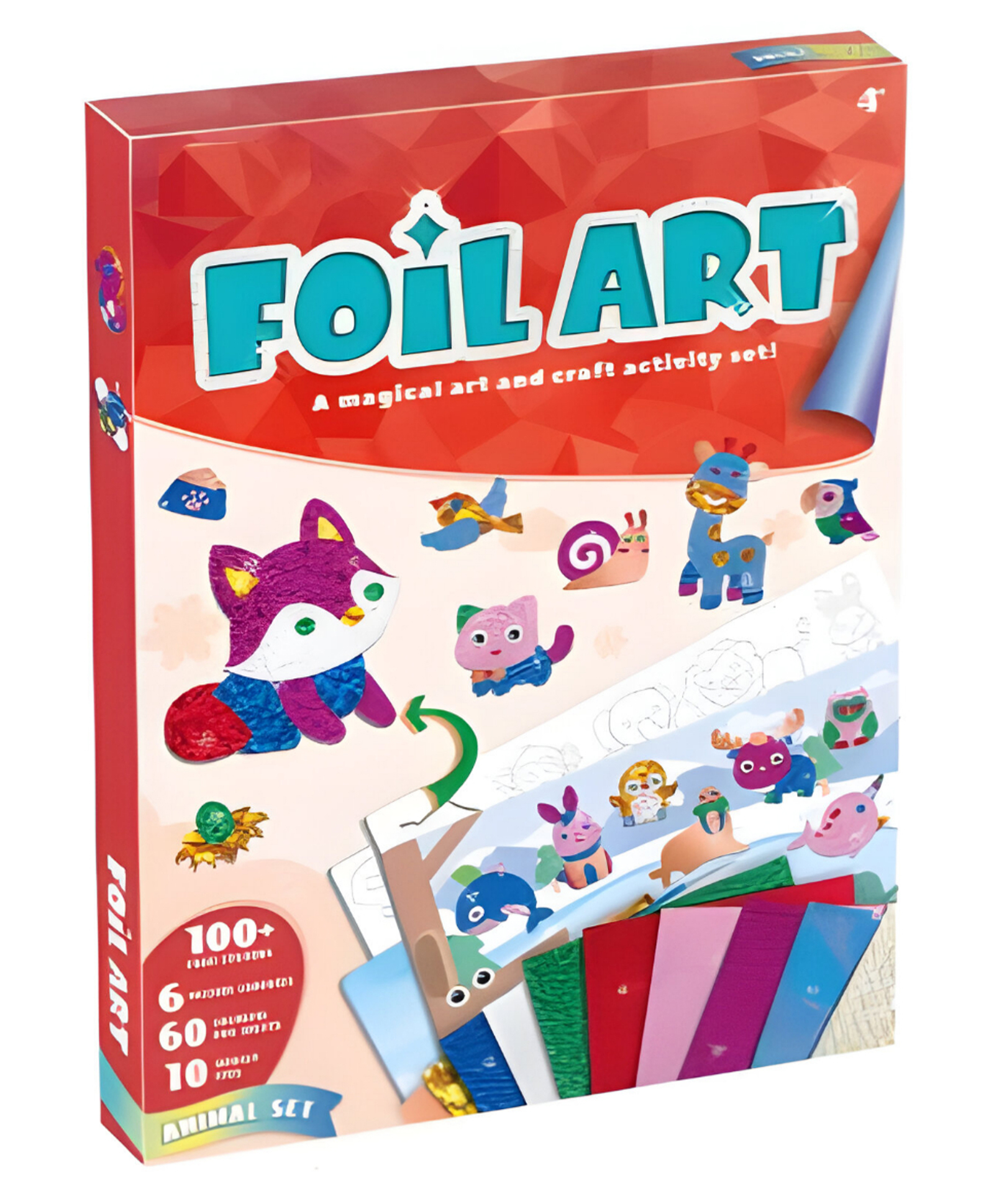 NEGOCIO Cross-Border Foilart Kids' DIY Paper Stickers Handmade Kindergarten Scene Drawing Toys Set - Pack of 1 - Color May Vary-image-43