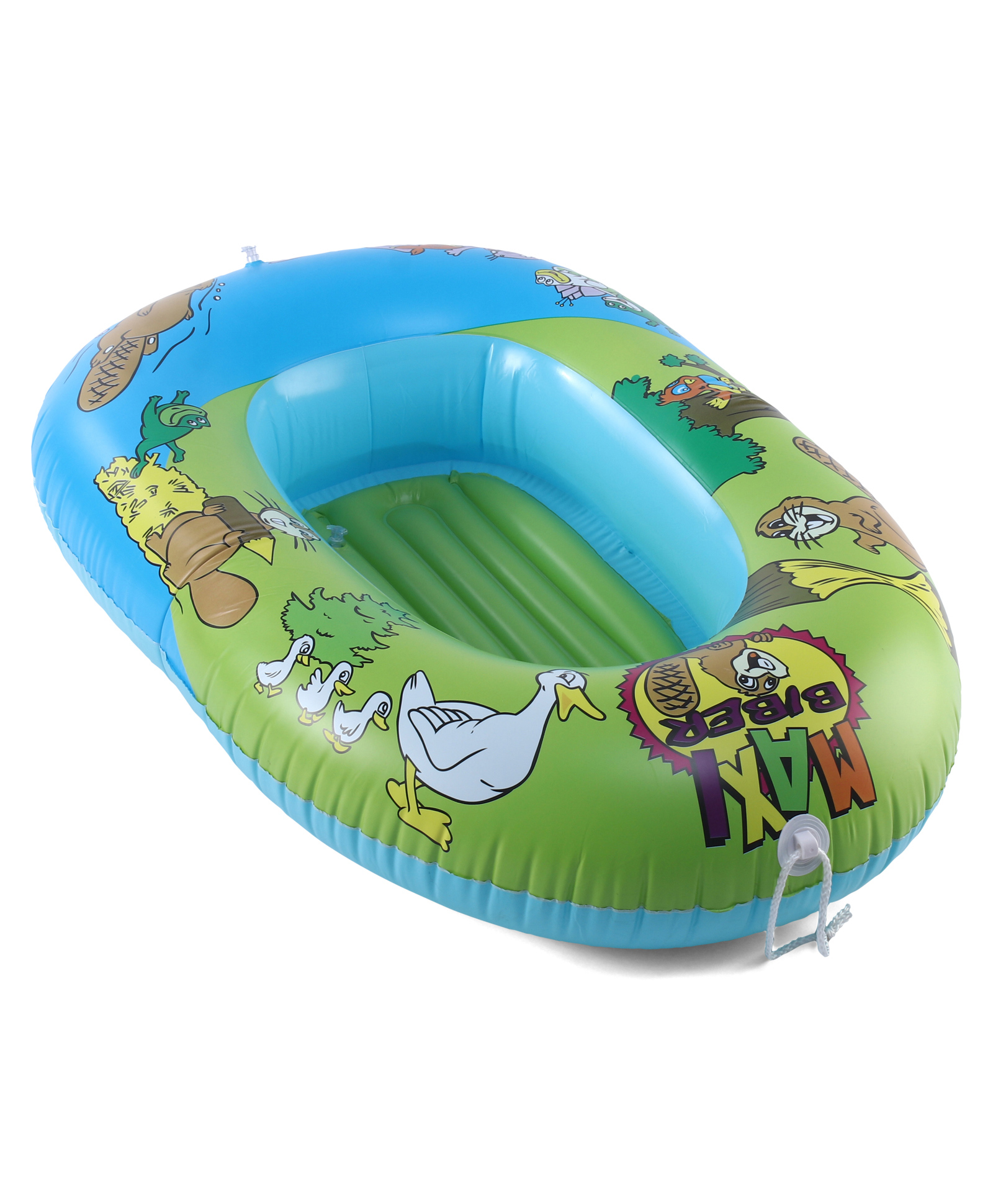 fab n funky Inflatable Swimming Accessory - Green Free Size Fun Pool Float Lightweight Water Toy Durable PVC| Ideal for Kids Summer Water Play Pool & Beach Fun 100cm X 70cm.-picture-18