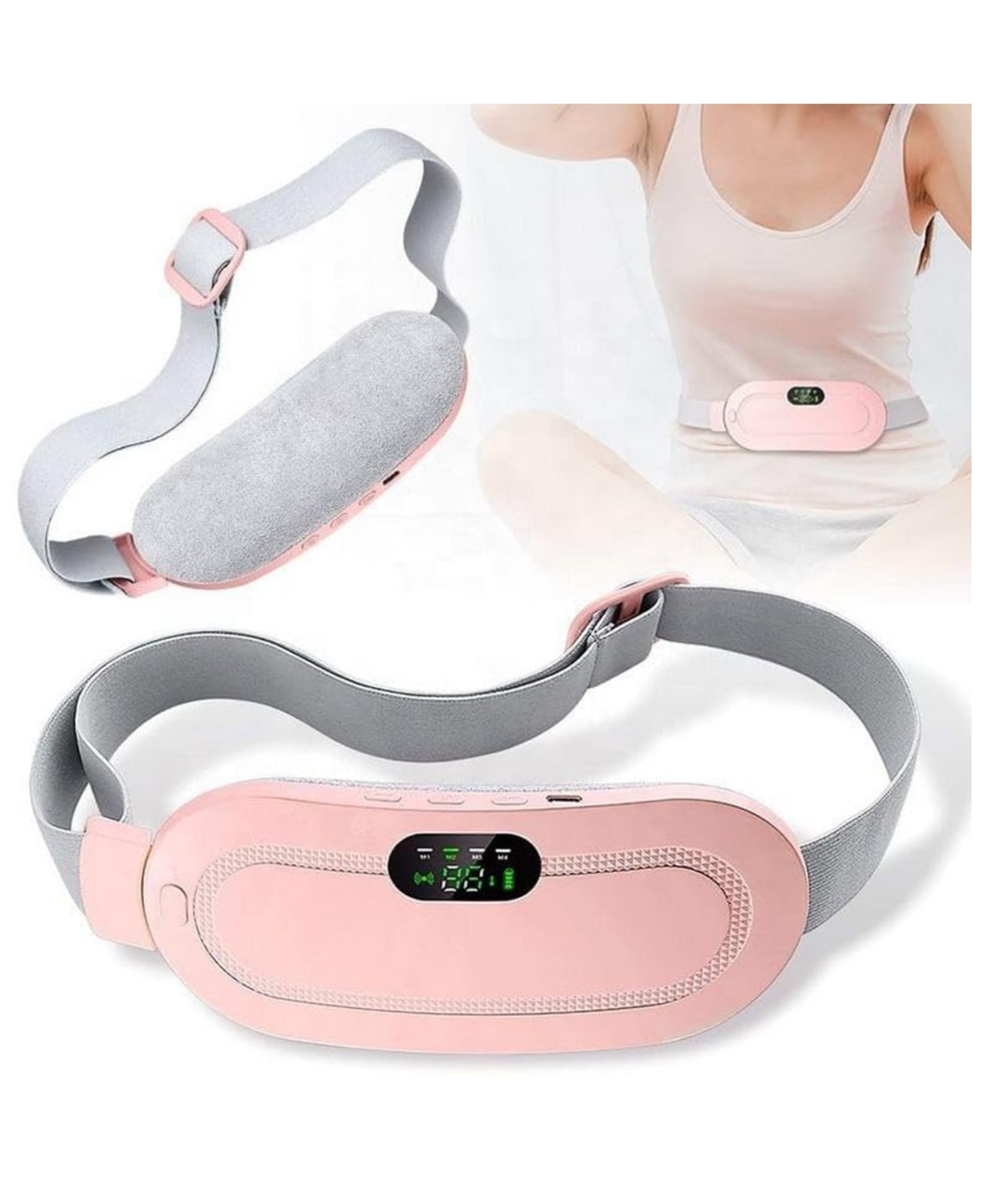 YAMAMA Menstrual Heating Pad, Heating Had for Period Cramps, Period Pain Relief Device with 3 Heat Levels and 4 Vibration Massage Modes, Portable Cordless Heating Pad for Women & Girl - Color May Vary-picture-13