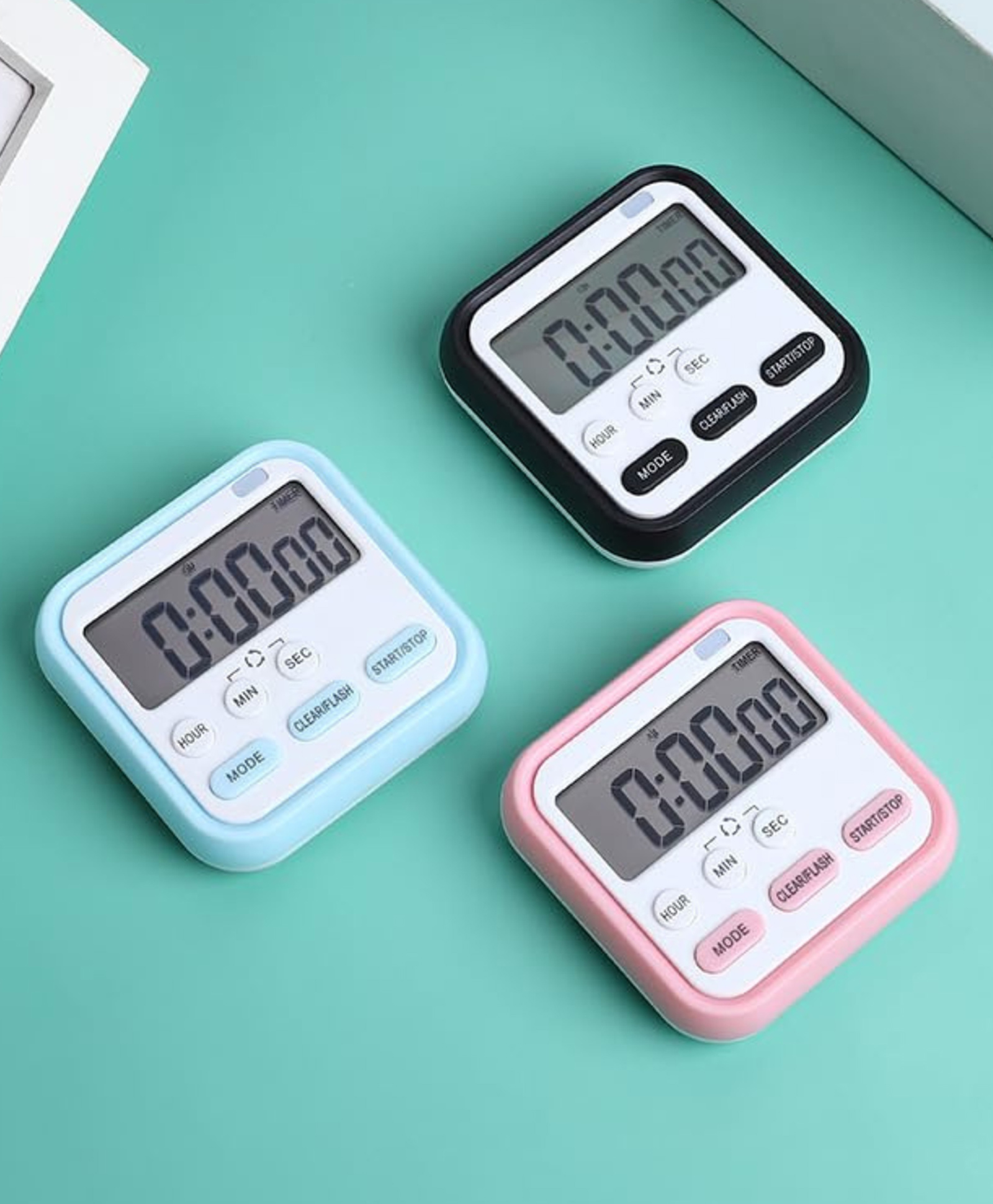 YAMAMA Premium Digital Kitchen Timer Watch | Countdown Cooking Stopwatch with Alarm for Kitchen, Baking & Study | Compact Chef Timer for Home & Professional Use - (Pack of 1 - Color May Vary)-image-24