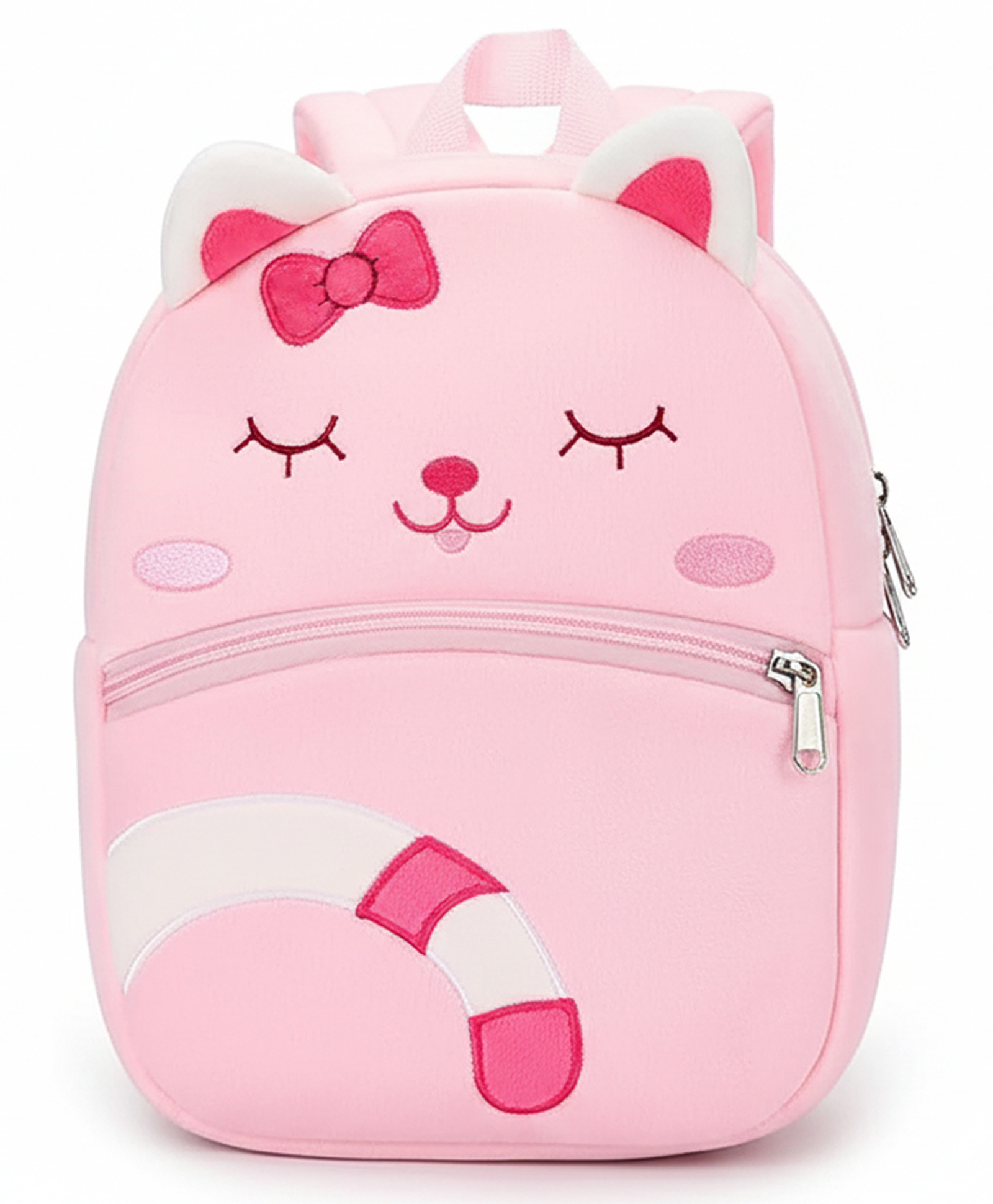 Frantic Premium Quality Pink Dream Cat school bag -Height 14 Inches-image-48