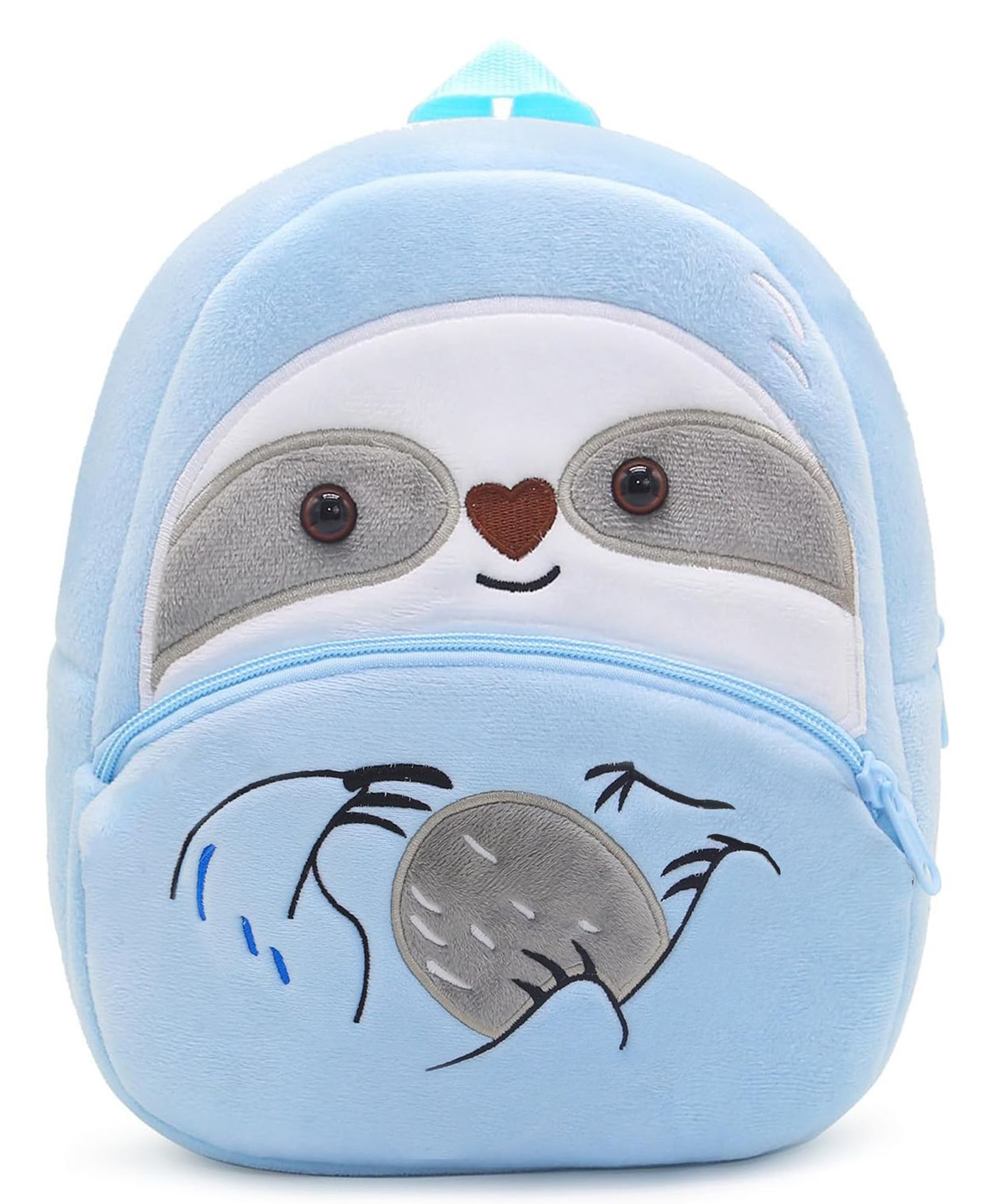 Frantic Premium Quality Sky Lazy Sloth school bag -Height 14 Inches-image-43