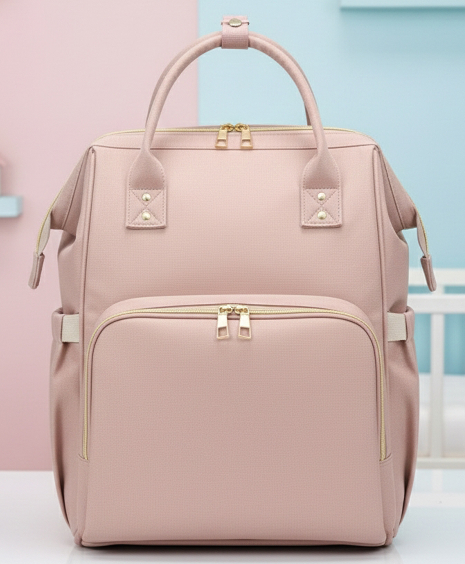 Purple Tots Maternity Diaper Bag - Peach-image-44