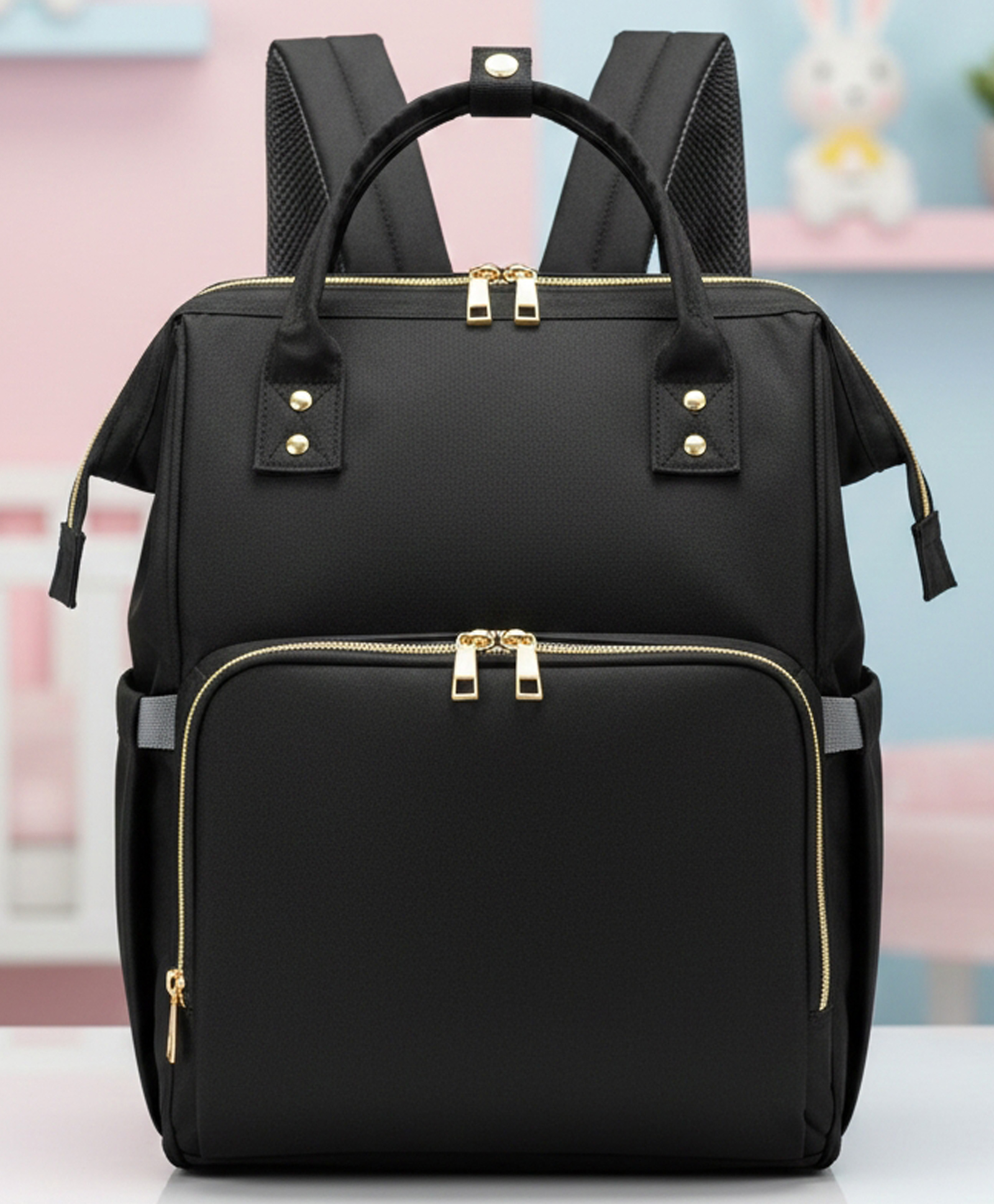 Purple Tots Maternity Diaper Bag - Black-image-38