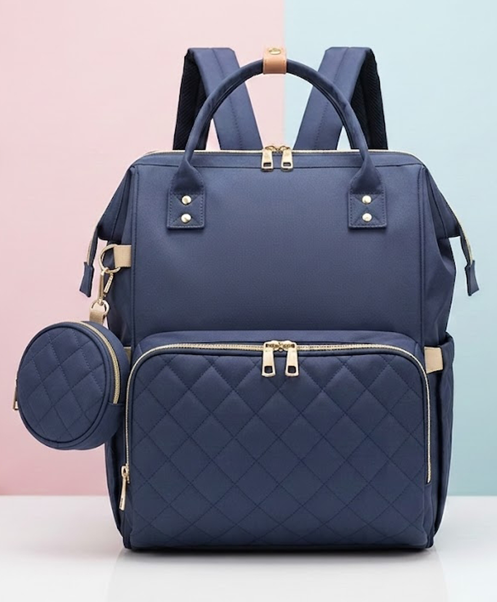 Purple Tots Maternity Diaper Bag - Navy blue-image-15