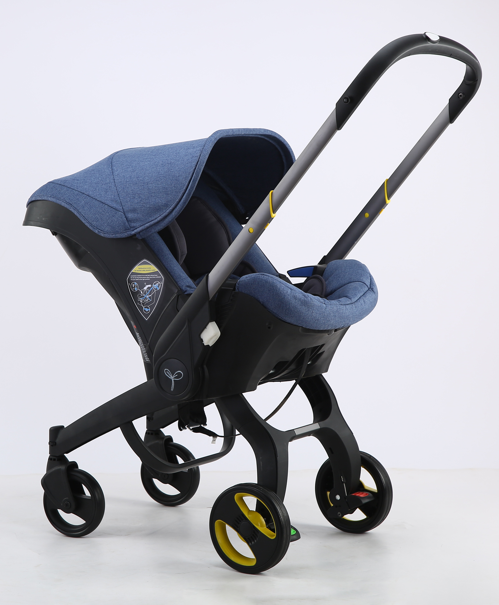 Purple Tots Travel Cabin Stroller - Blue-picture-19