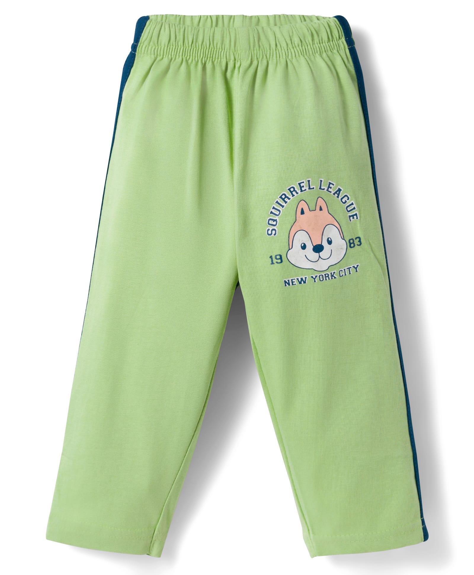 Tango Single Jersey Knit Full Length Lounge Pant With Animal Print - Light Green-image-7