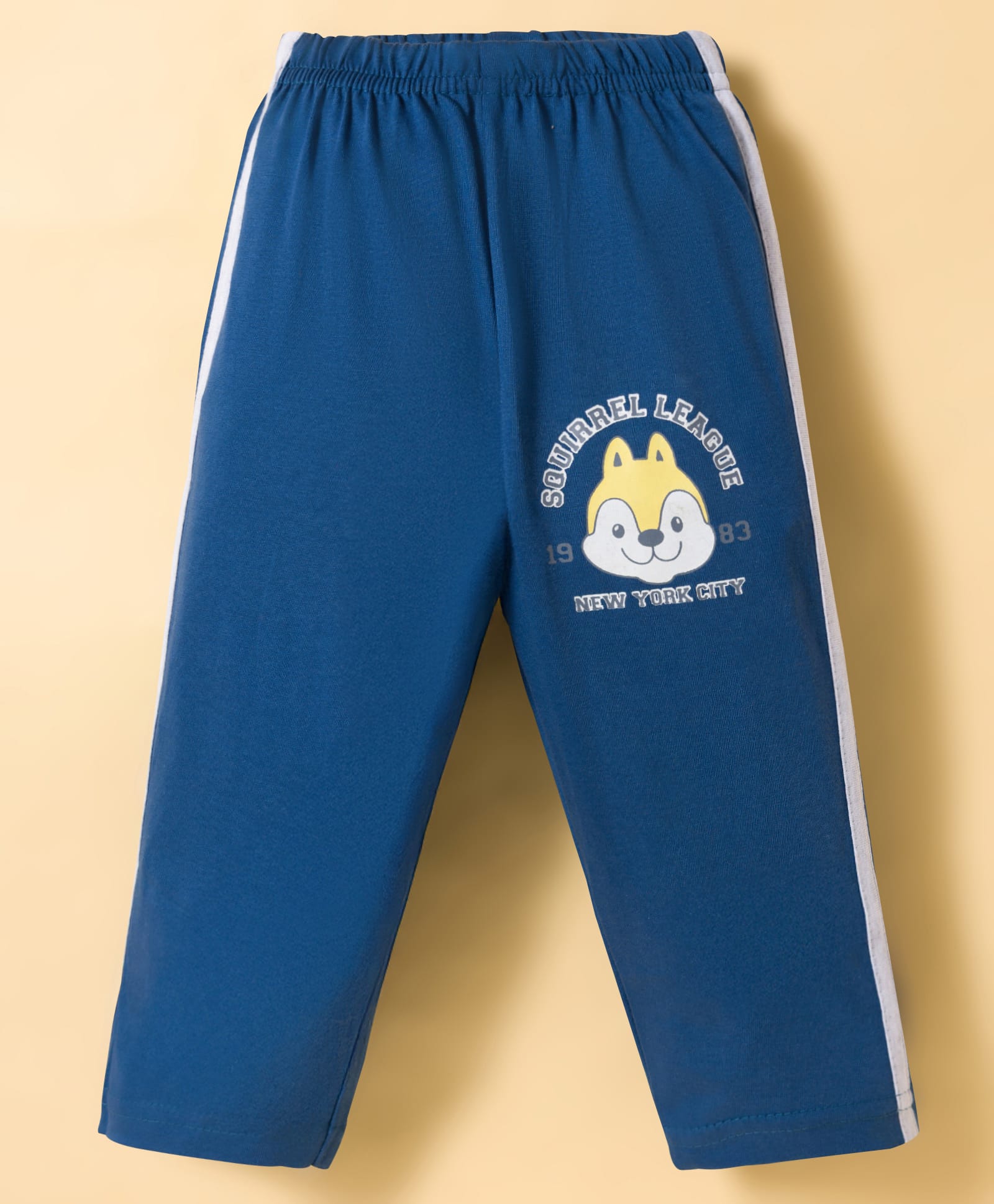 Tango Single Jersey Knit Full Length Lounge Pant With Animal Print - Blue-picture-25