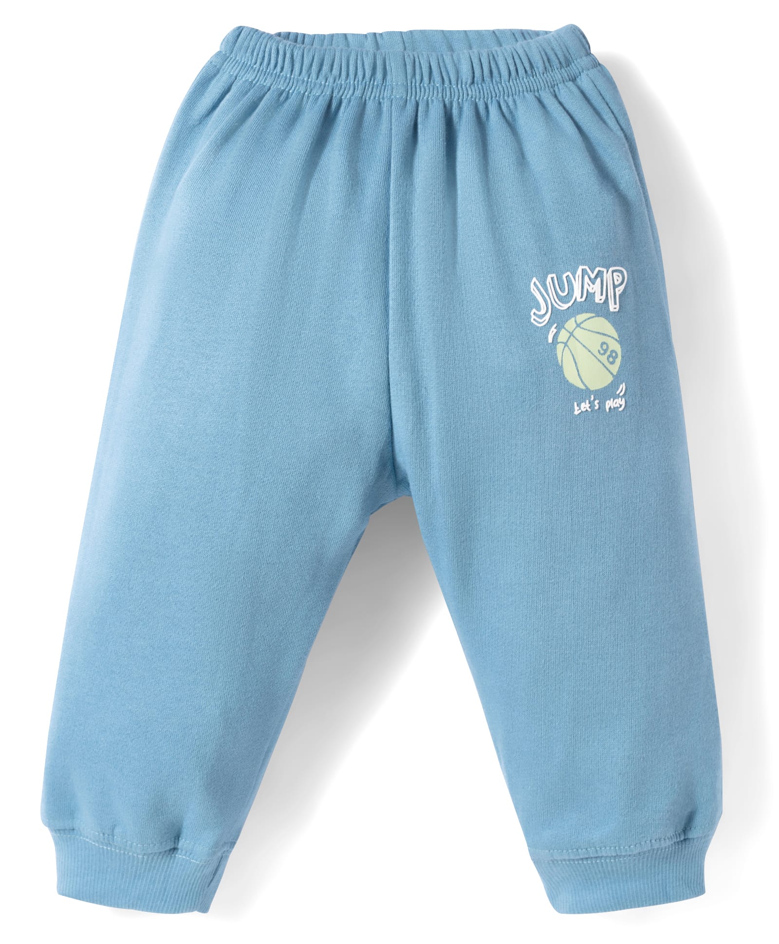 Tango Fleece Knit Full Length Lounge Pant With Jump Suit - Blue-picture-18