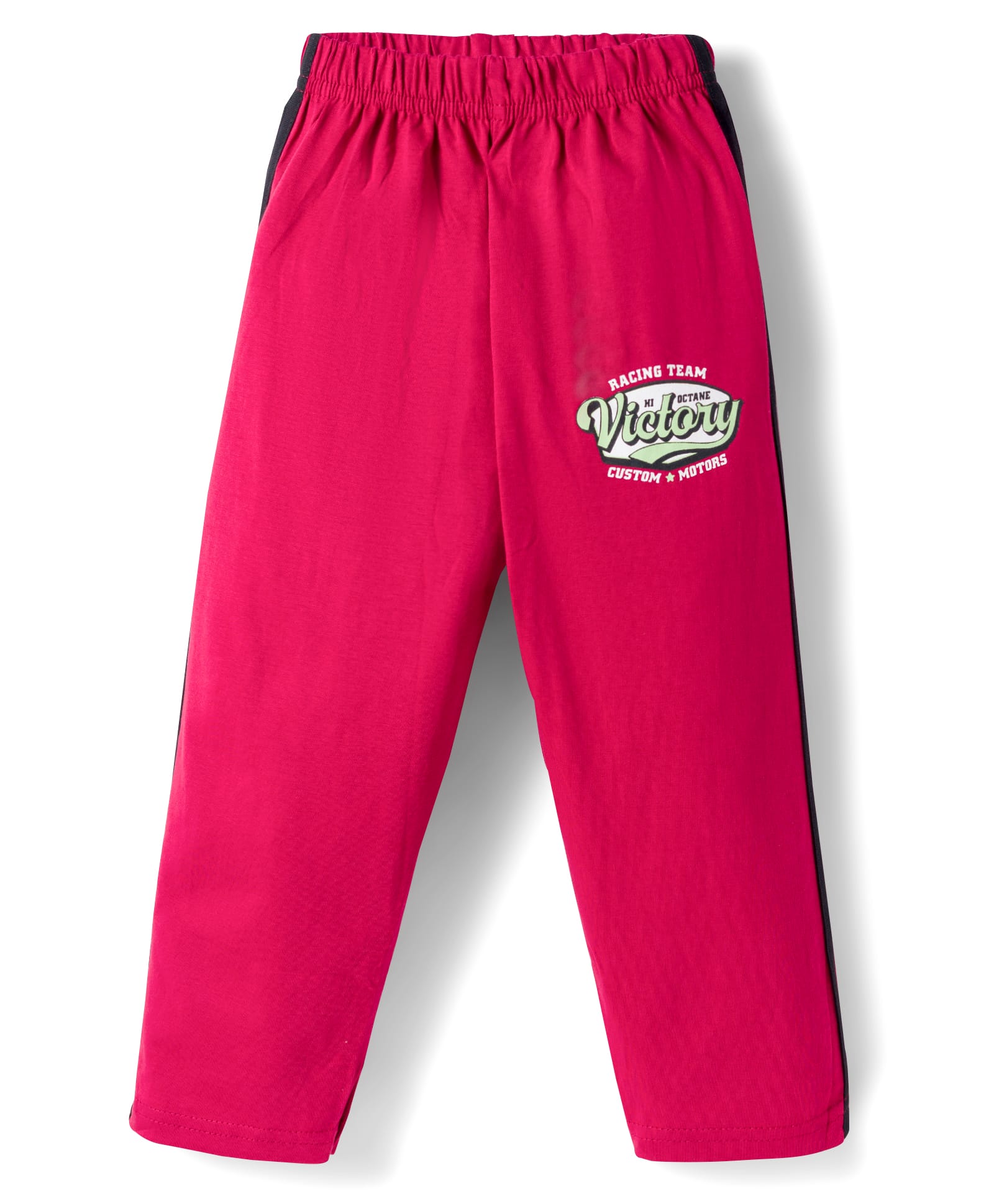 Taeko Single Jersey Knit Full Length Lounge Pant With Text Print - Red-picture-13