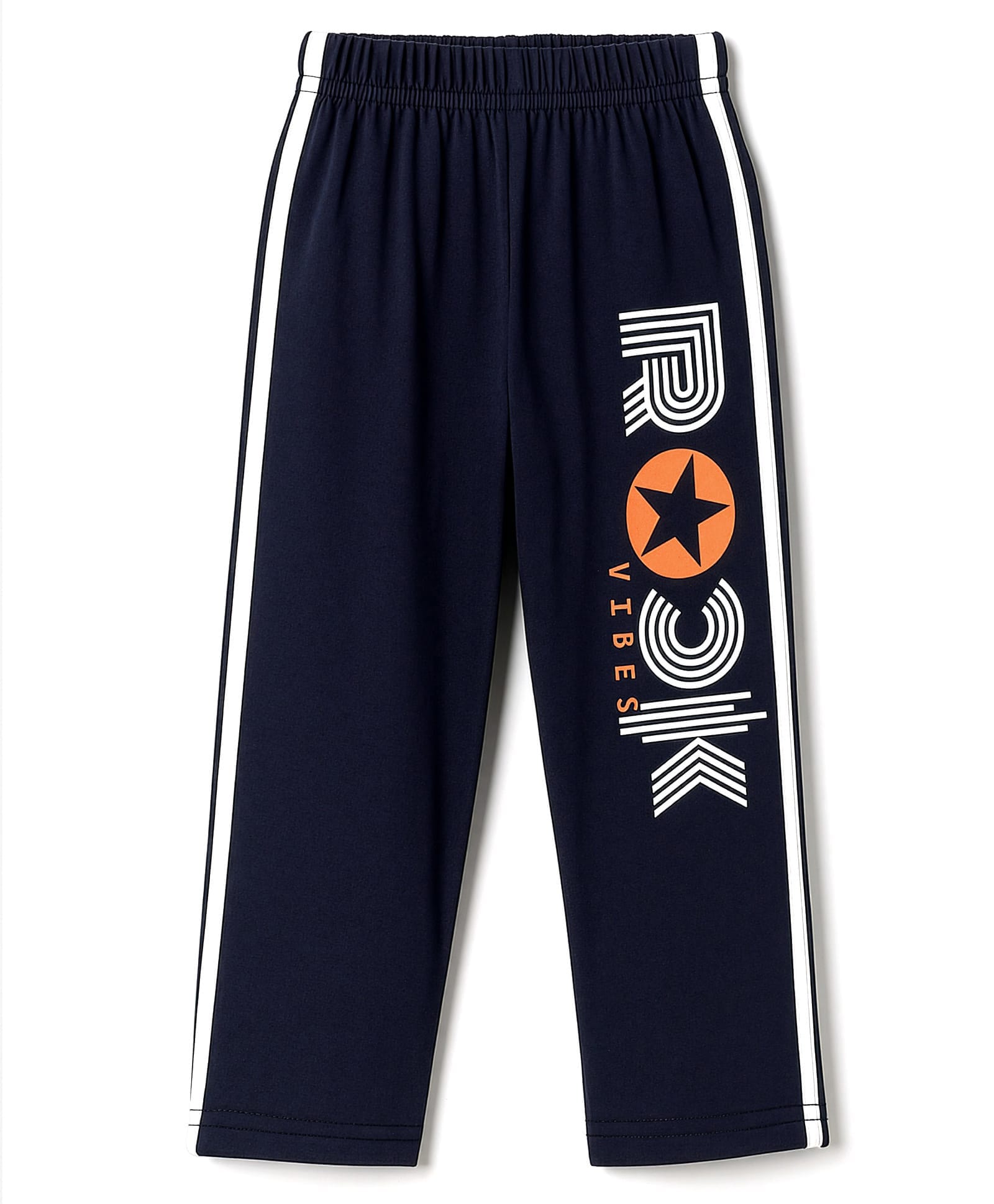 Taeko Single Jersey Knit Full Length Lounge Pant With Text Print - Navy Blue-picture-17