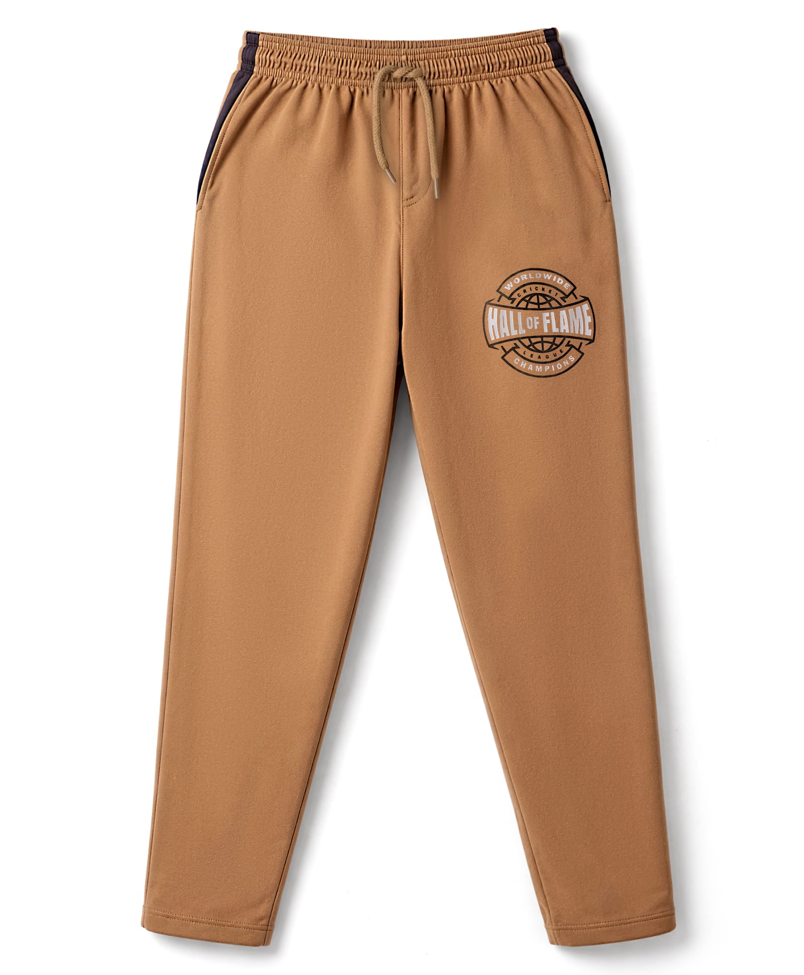 Taeko Single Jersey Knit Full Length Lounge Pant with Text Print - Brown-picture-18
