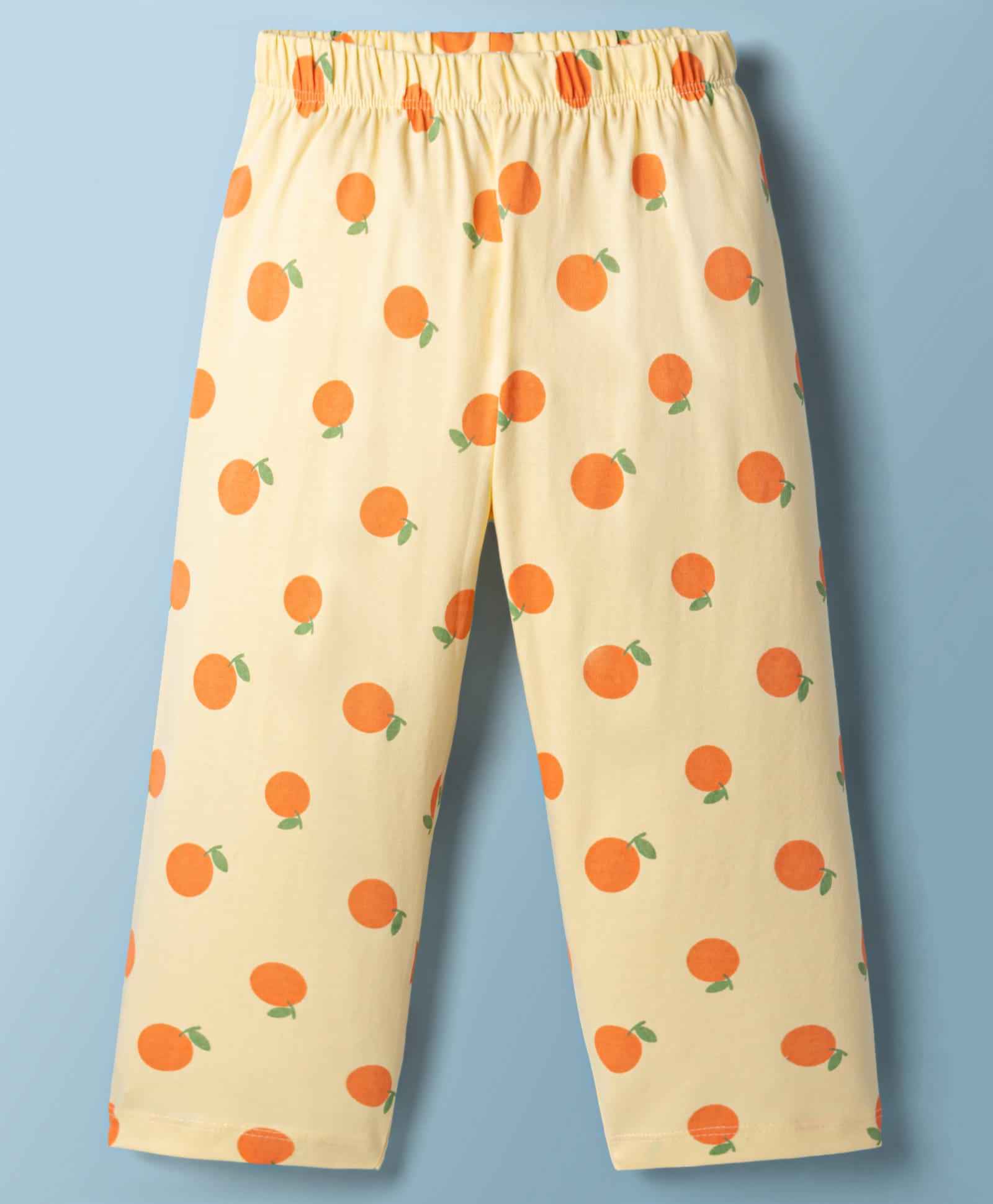 Tango Single Jersey Knit Tropical Theme Printed Three Fourth Leggings - Yellow-picture-26